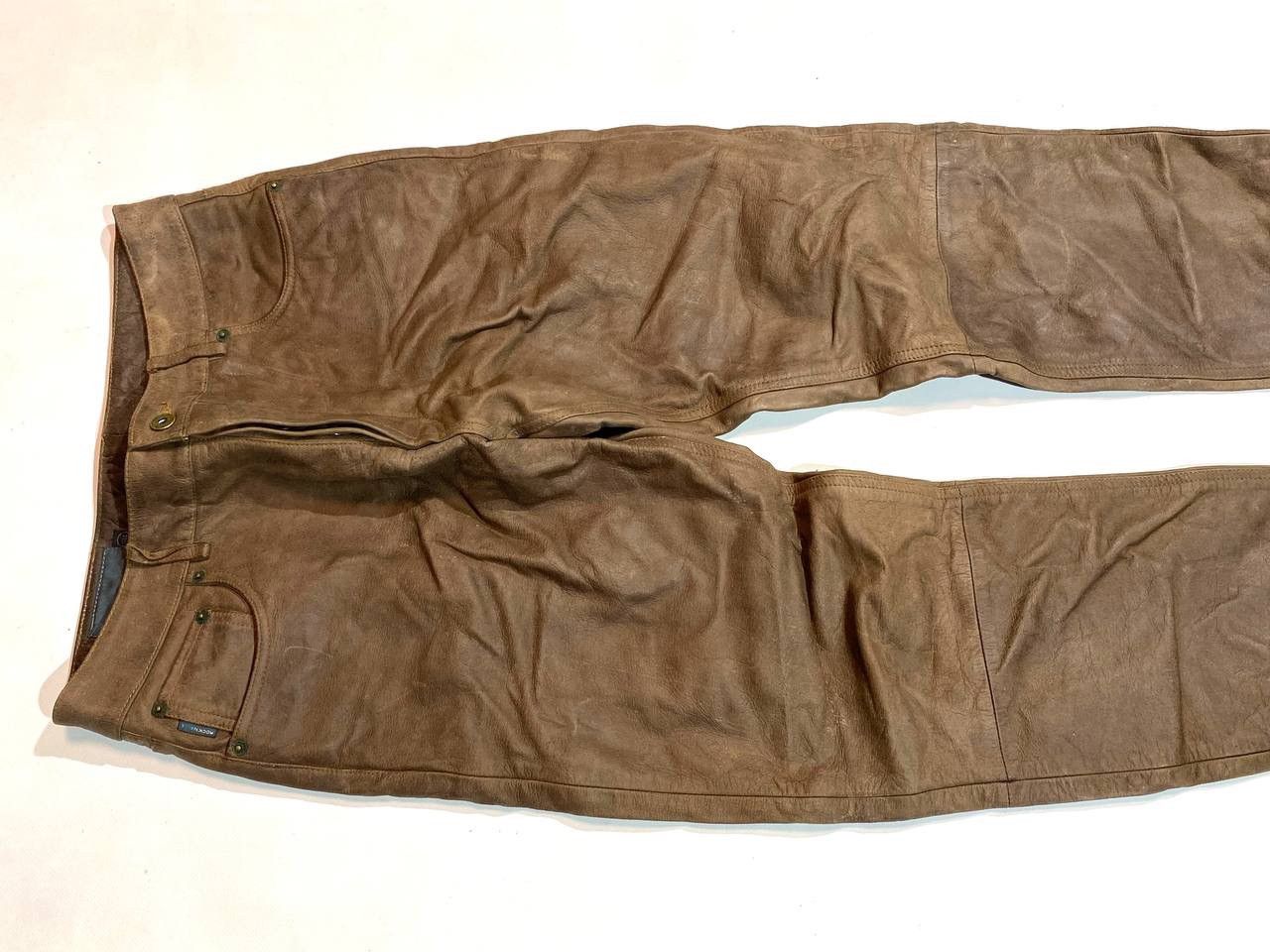 Leather Rockn Blue Racing Moto Leather Pants Size US 33 - 4 Thumbnail