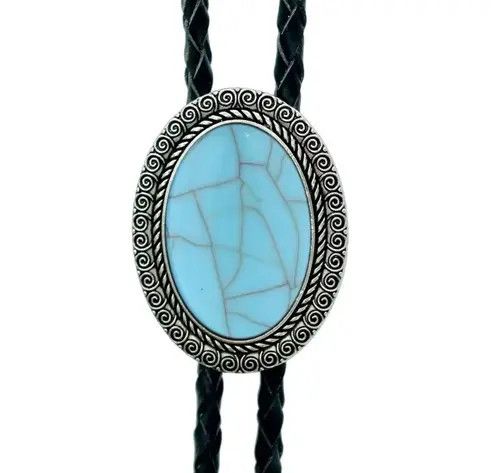 Cowboy Equipment Hikaru x Akira Lucky Charm Agate Gem Pendant Bolo Tie Size ONE SIZE - 6 Thumbnail