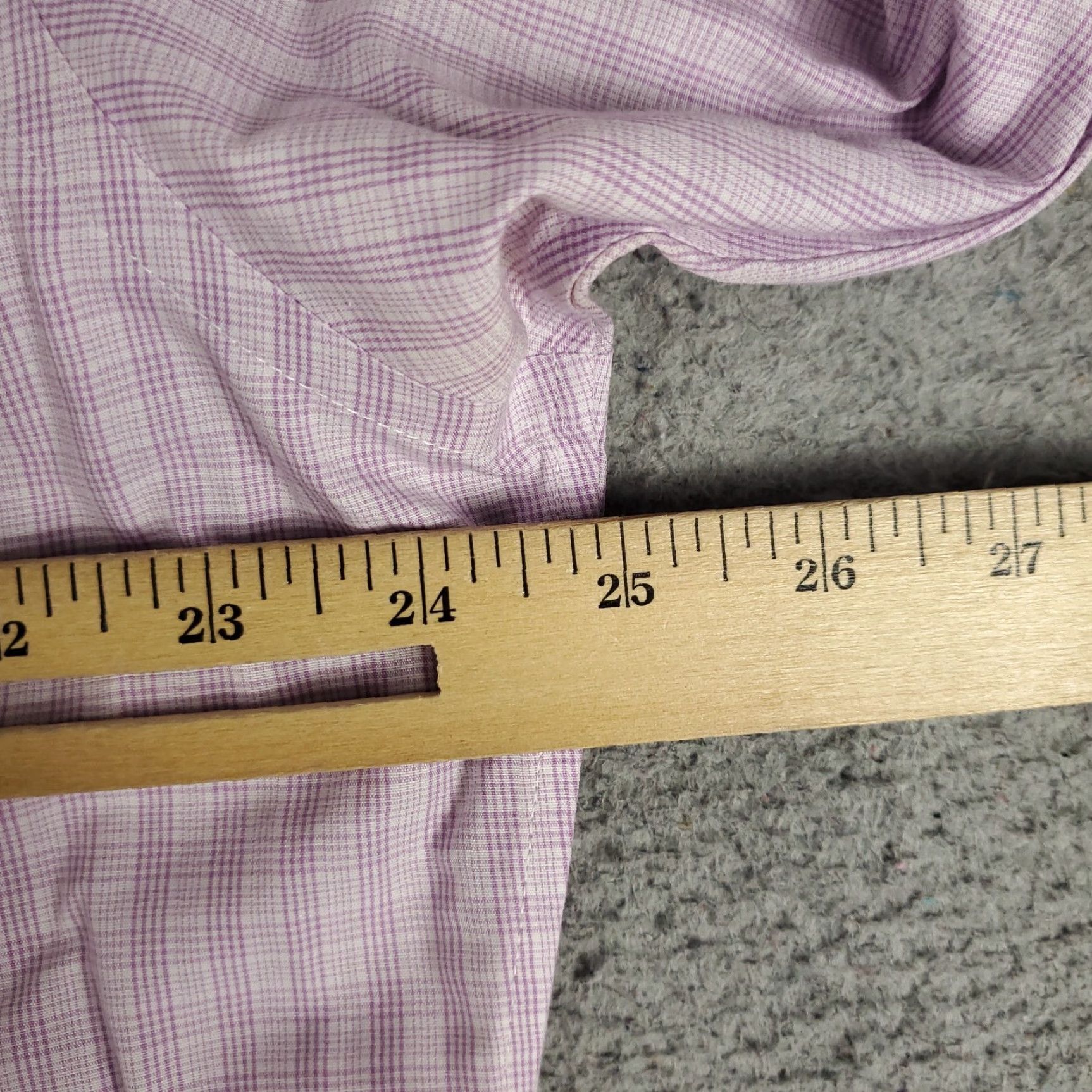 Brooks Brothers VINTAGE Brooks Brothers Dress Shirt Men Size 17 Purple Plaid Long Sleeve Business Casual Formal Size 46R - 6 Thumbnail