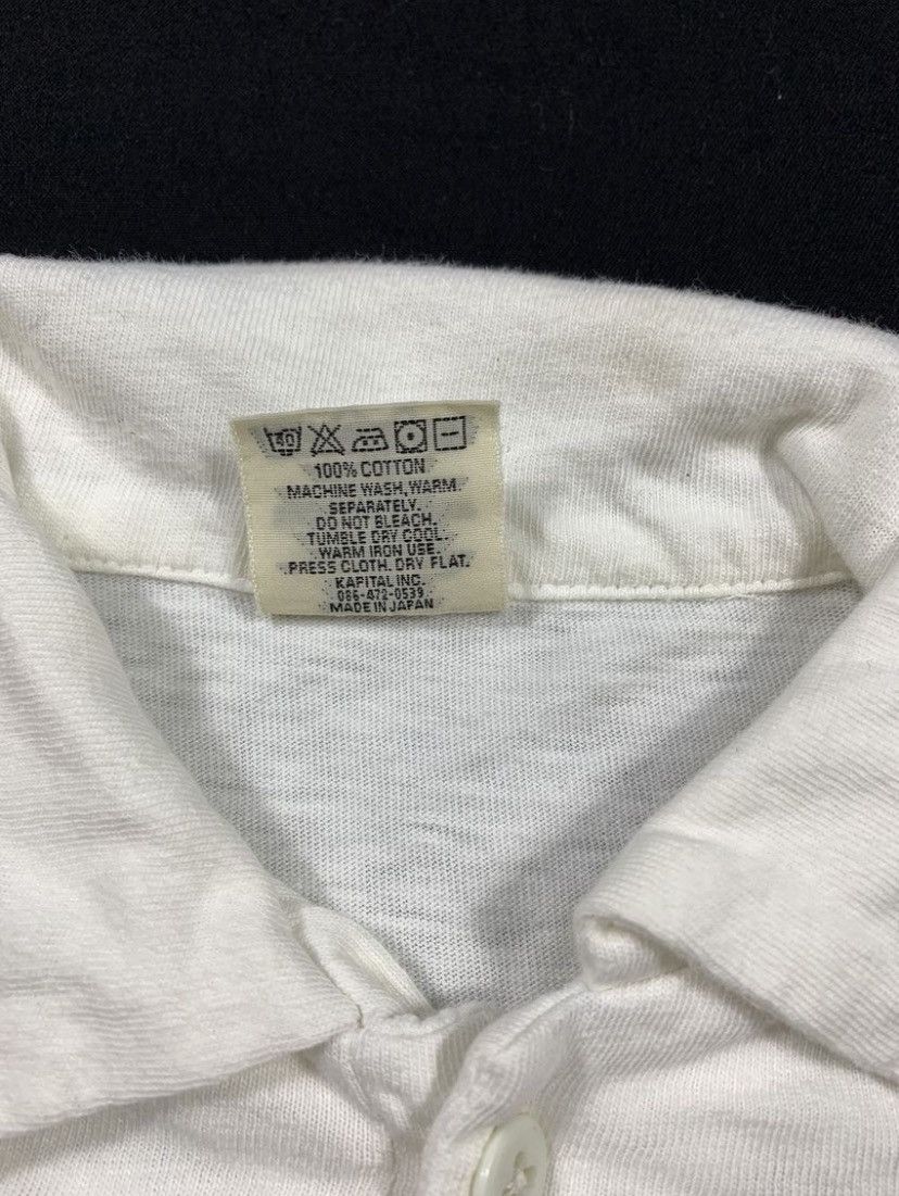 Kapital Japanese Kapital white pocket Polo Shirt Size US S / EU 44-46 / 1 - 3 Thumbnail