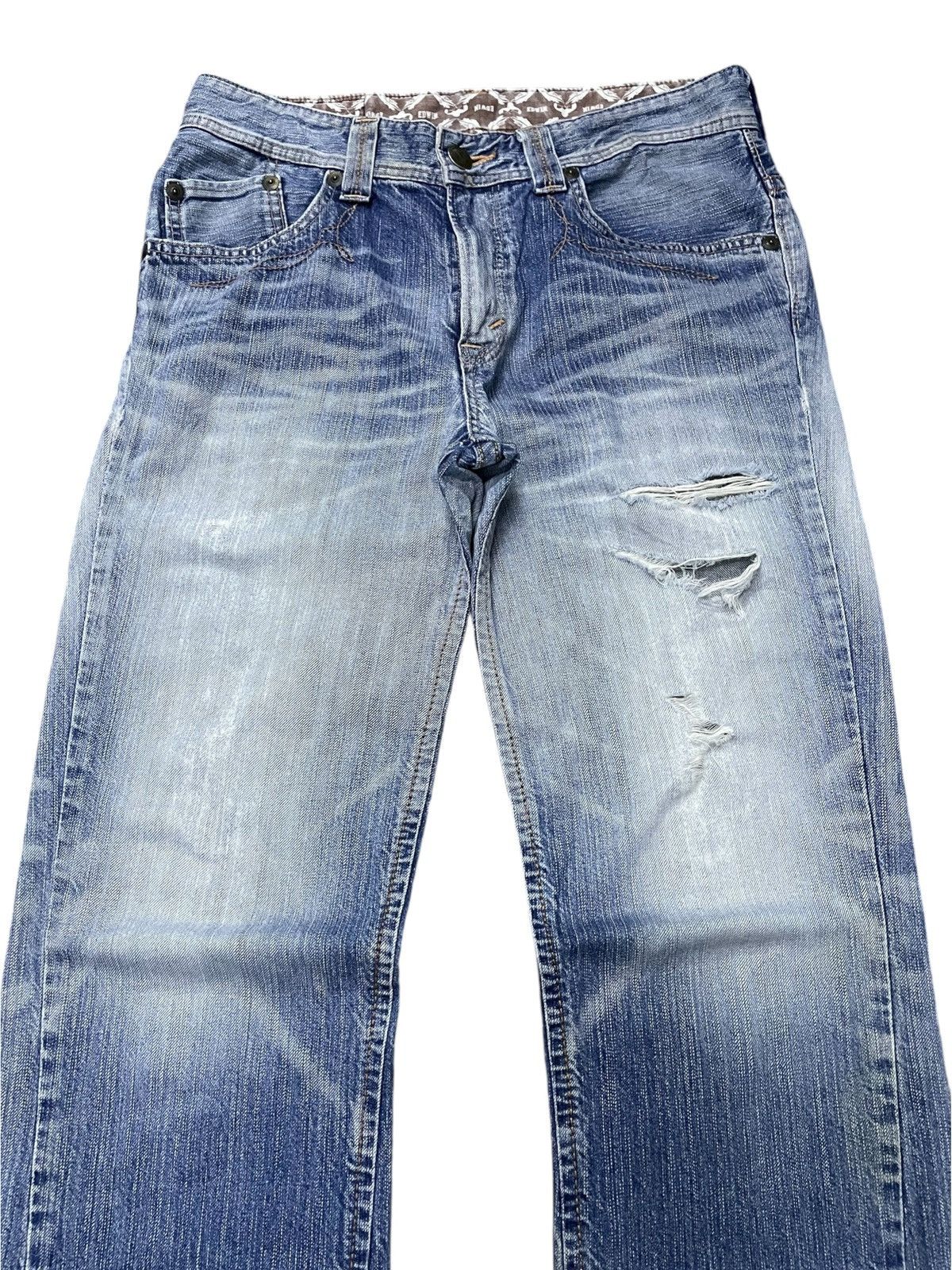 Edwin × If Six Was Nine × Japanese Brand Vintage Edwin XV Western Heavy Stitched Leather Trim Jeans Size US 32 / EU 48 - 6 Thumbnail
