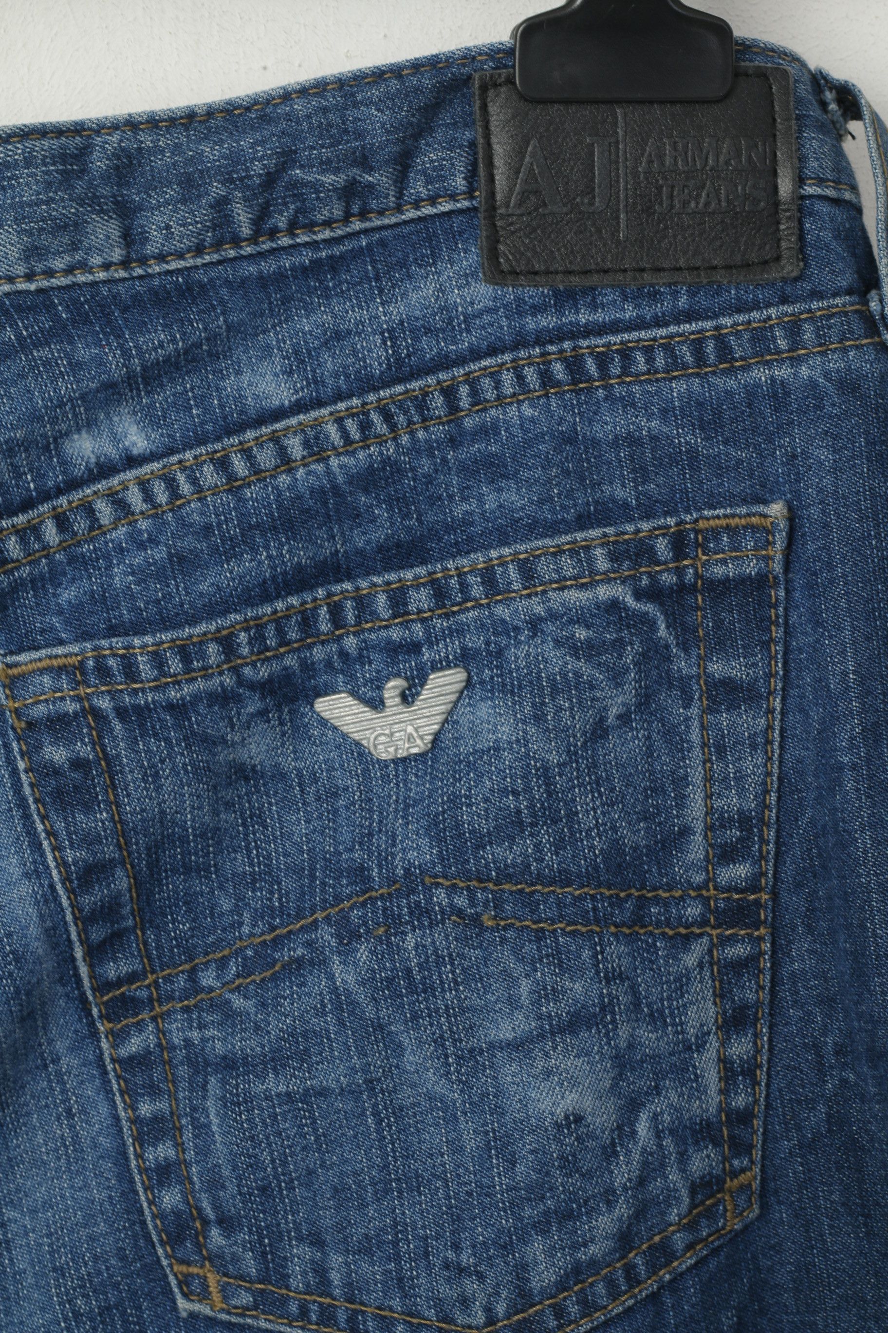 Armani Armani Jeans Men 31 Jeans Trousers Navy Cotton 4822 Size US 31 - 5 Thumbnail