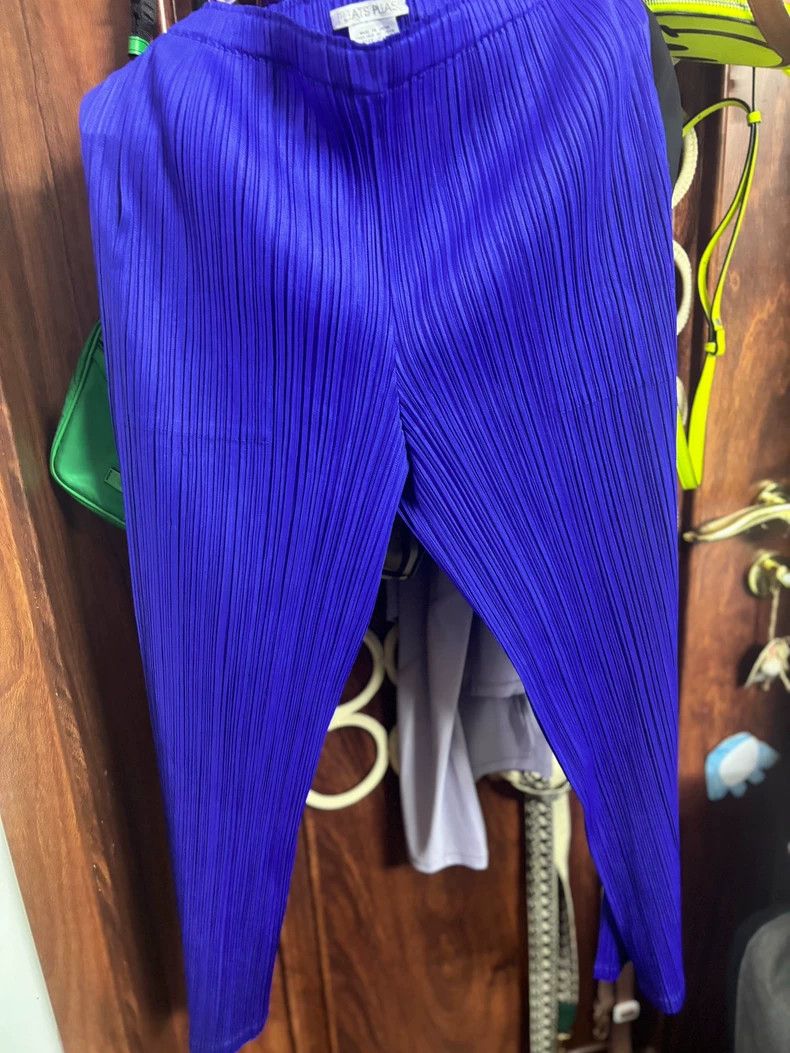 Issey Miyake issey miyake size:2 Blue pleated pants 2506-Nextarrow Size 42" / US 20 - 1 Thumbnail