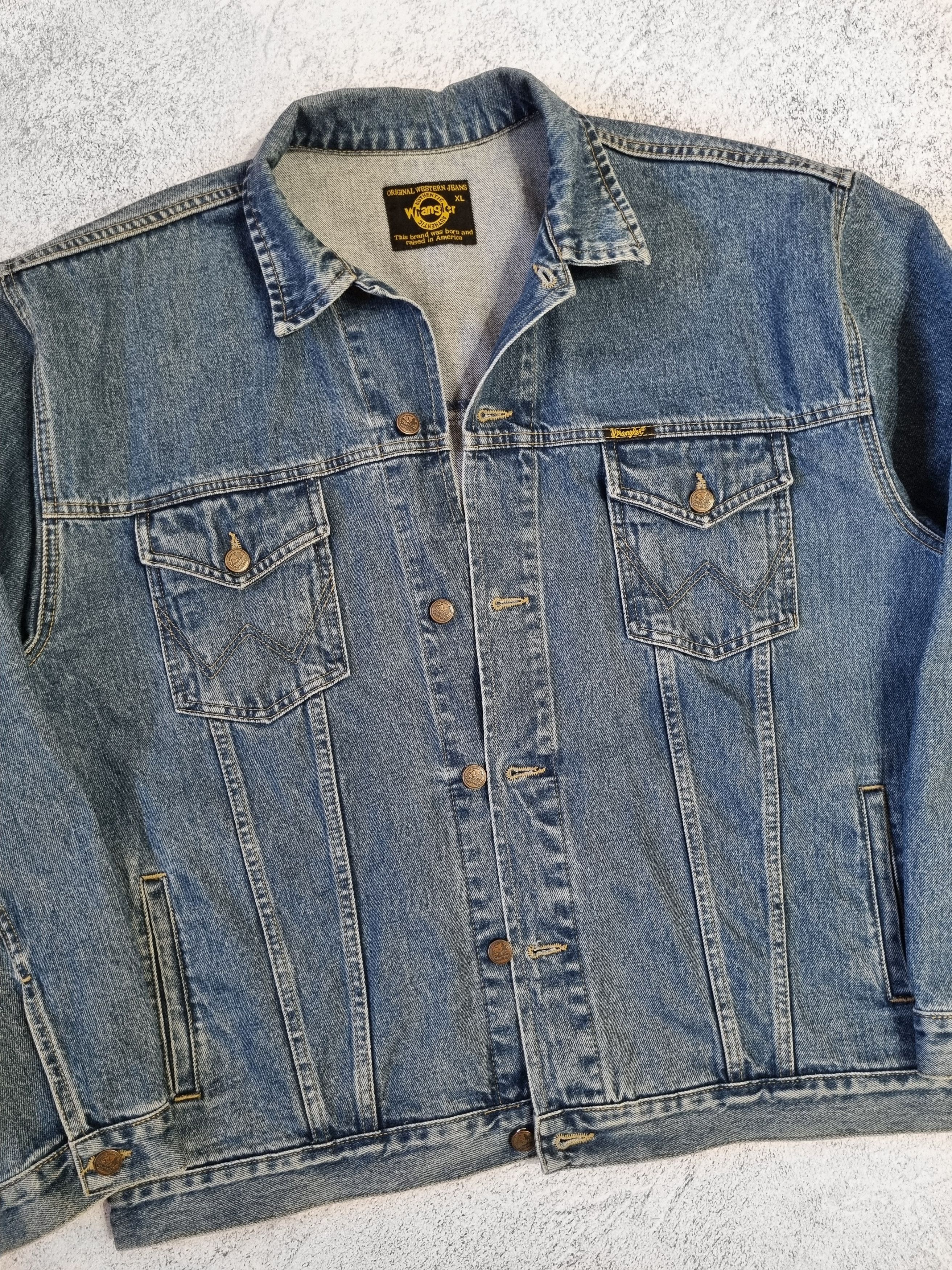 Wrangler Vintage 90's Wrangler Denim USA Jacket Size US XL / EU 56 / 4 - 3 Thumbnail