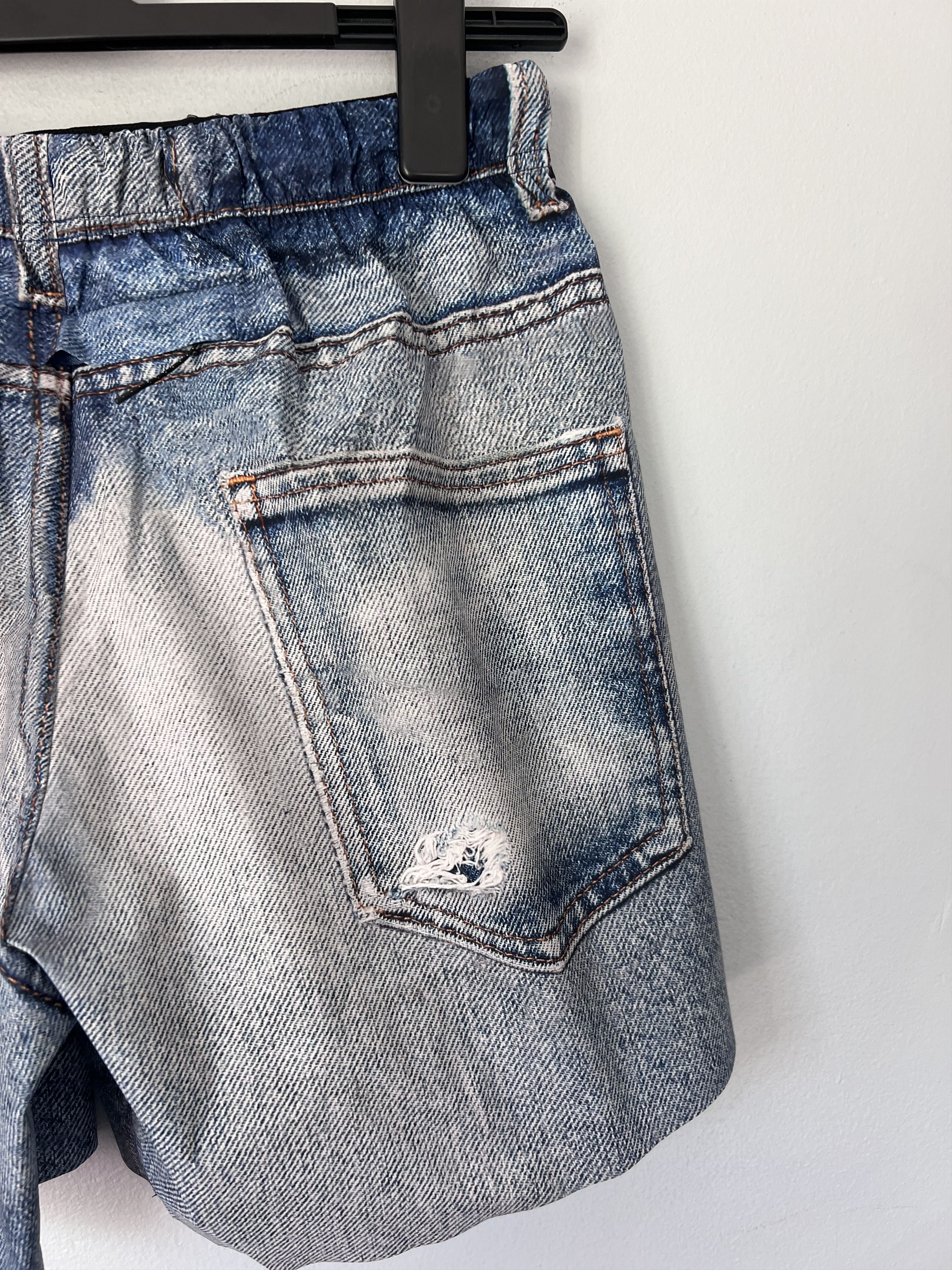 Satisfy Satisfy Running Peaceshell 5 Inch Unlined Shorts Blue Denim Size US 34 / EU 50 - 7 Thumbnail