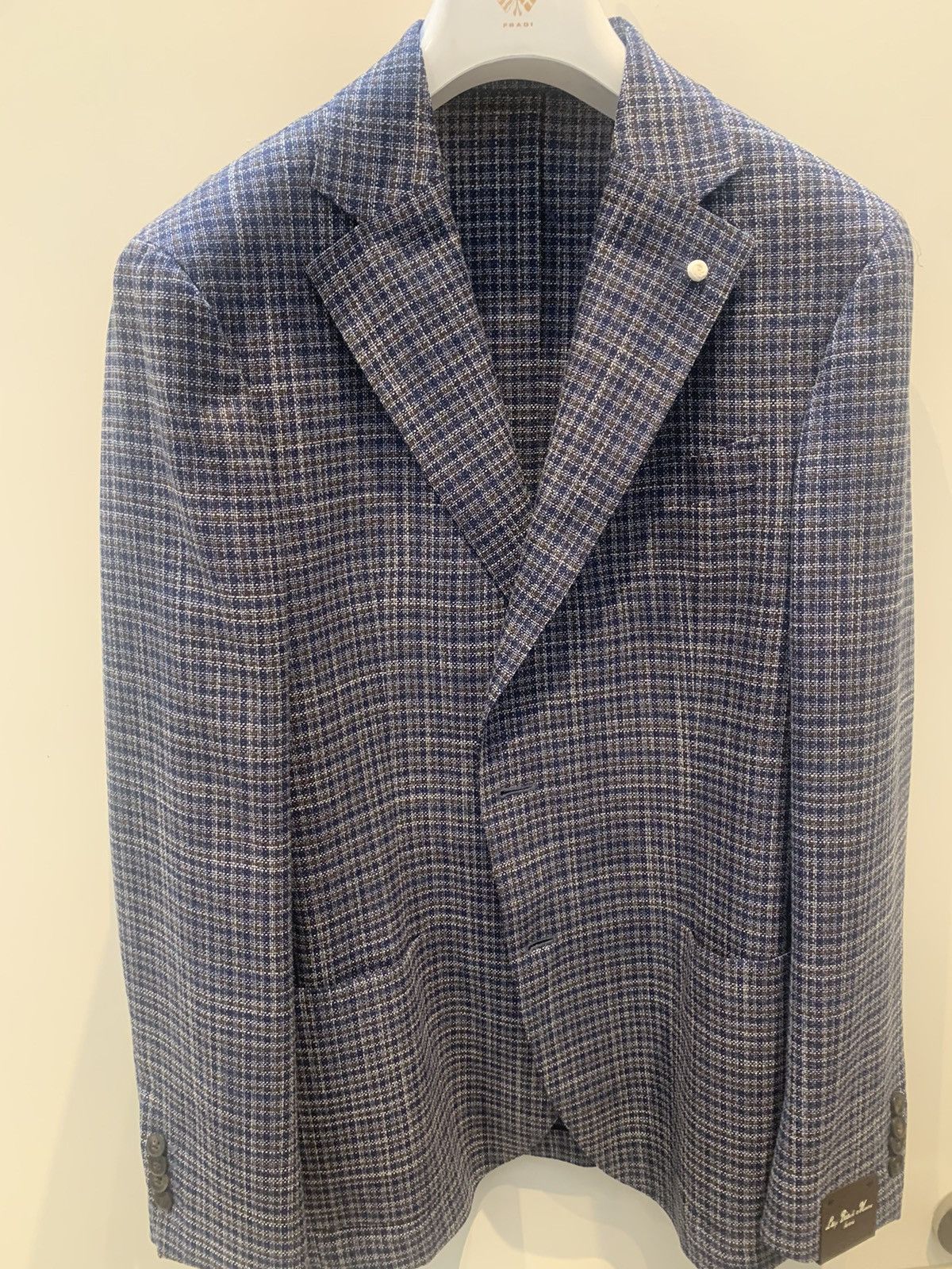 L.B.M. 1911 Luigi Bianchi Wool/Silk 2 Button Jacket Size 50R - 1 Thumbnail