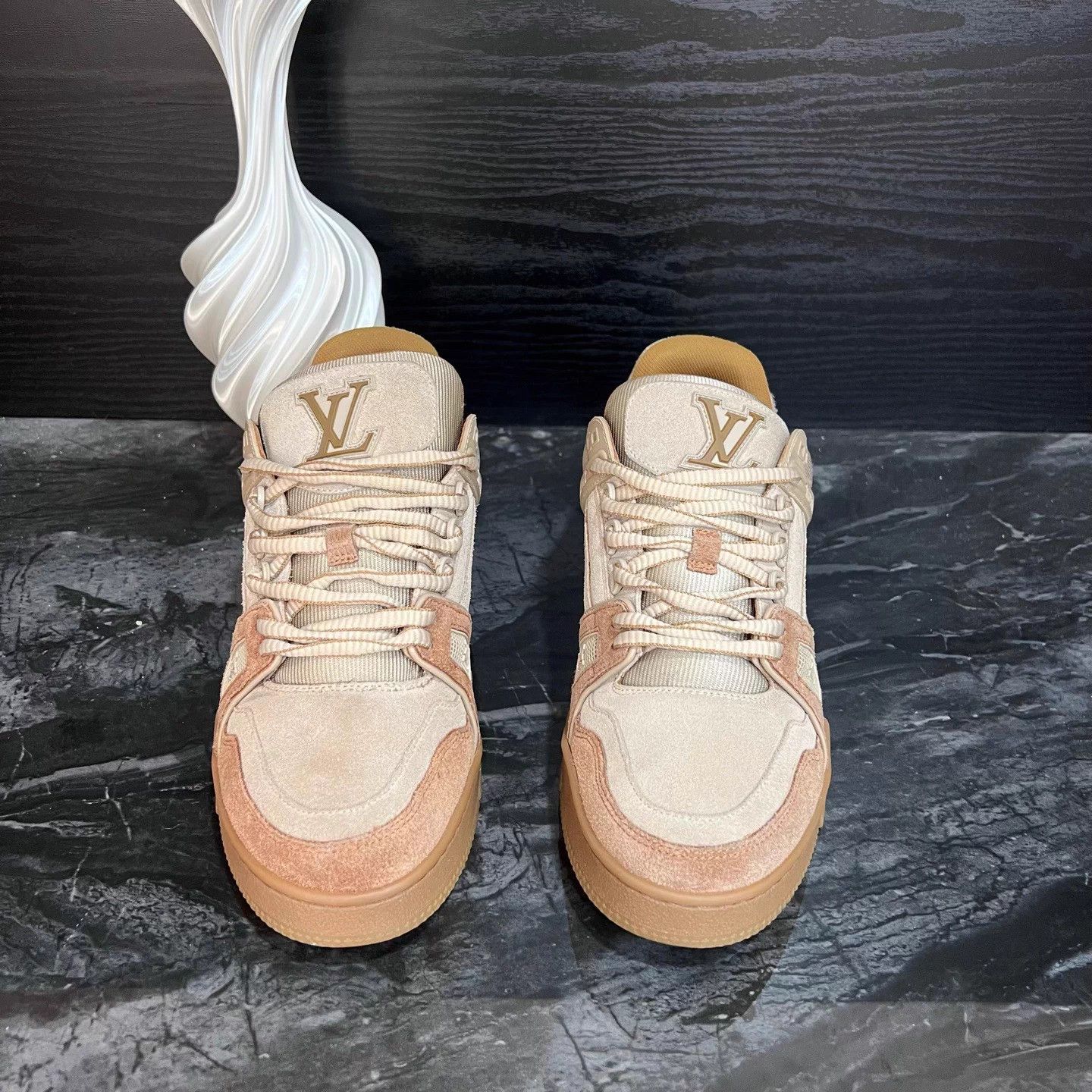 Louis Vuitton Khaki Paneled Trainer Sneakers - 39.5 (US 9.5) - 95% New Size US 9.5 / EU 42-43 - 2 Thumbnail