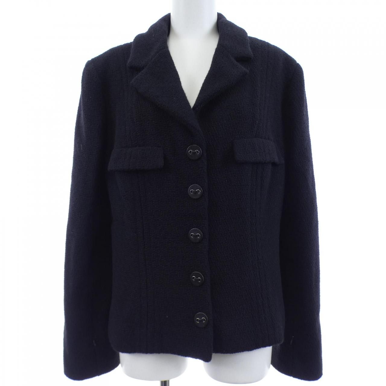 Chanel Chanel Chanel Cashmere Blend Jacket Textile Outerwear P20190V11707 DUTY FREE for USA Size ONE SIZE - 1 Thumbnail
