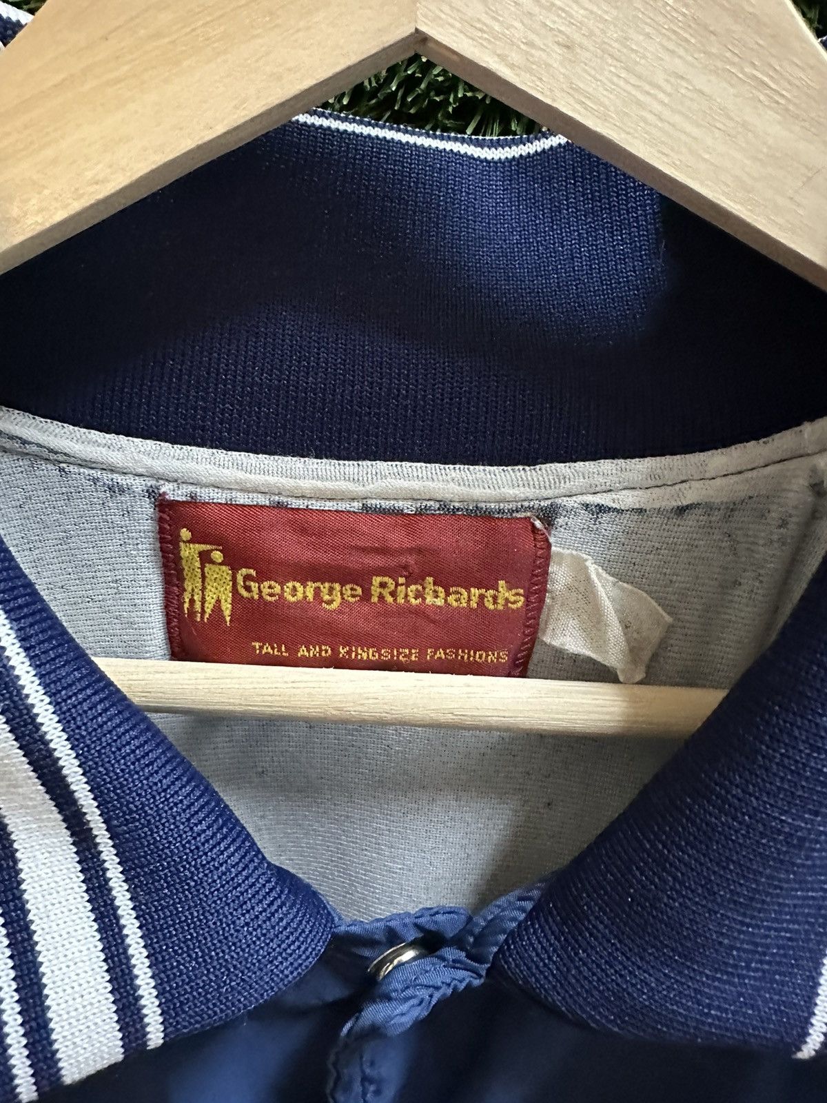 Vintage Vintage 1980s George Richards Navy Light Jacket Size XL Size US XL / EU 56 / 4 - 3 Thumbnail