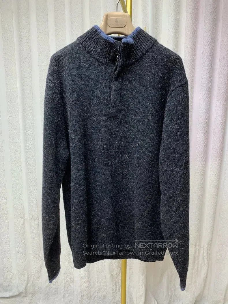 Brunello Cucinelli Brunello Cucinelli Wool Stand-Collar Sweater. Size US M / EU 48-50 / 2 - 1 Thumbnail