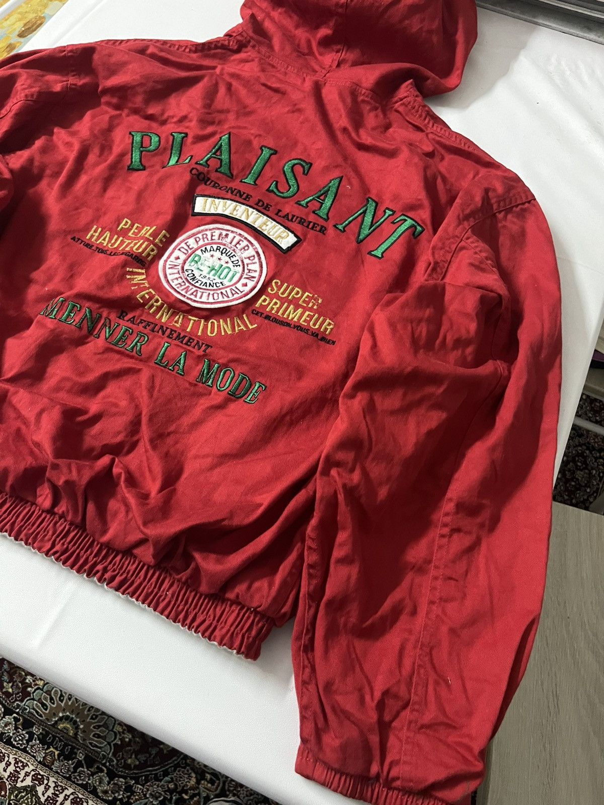 If Six Was Nine 🔥Offer Me 🔥 VINTAGE PLAISANT SUPER PRIMEUR BIG LOGO JACKET Size US L / EU 52-54 / 3 - 7 Thumbnail