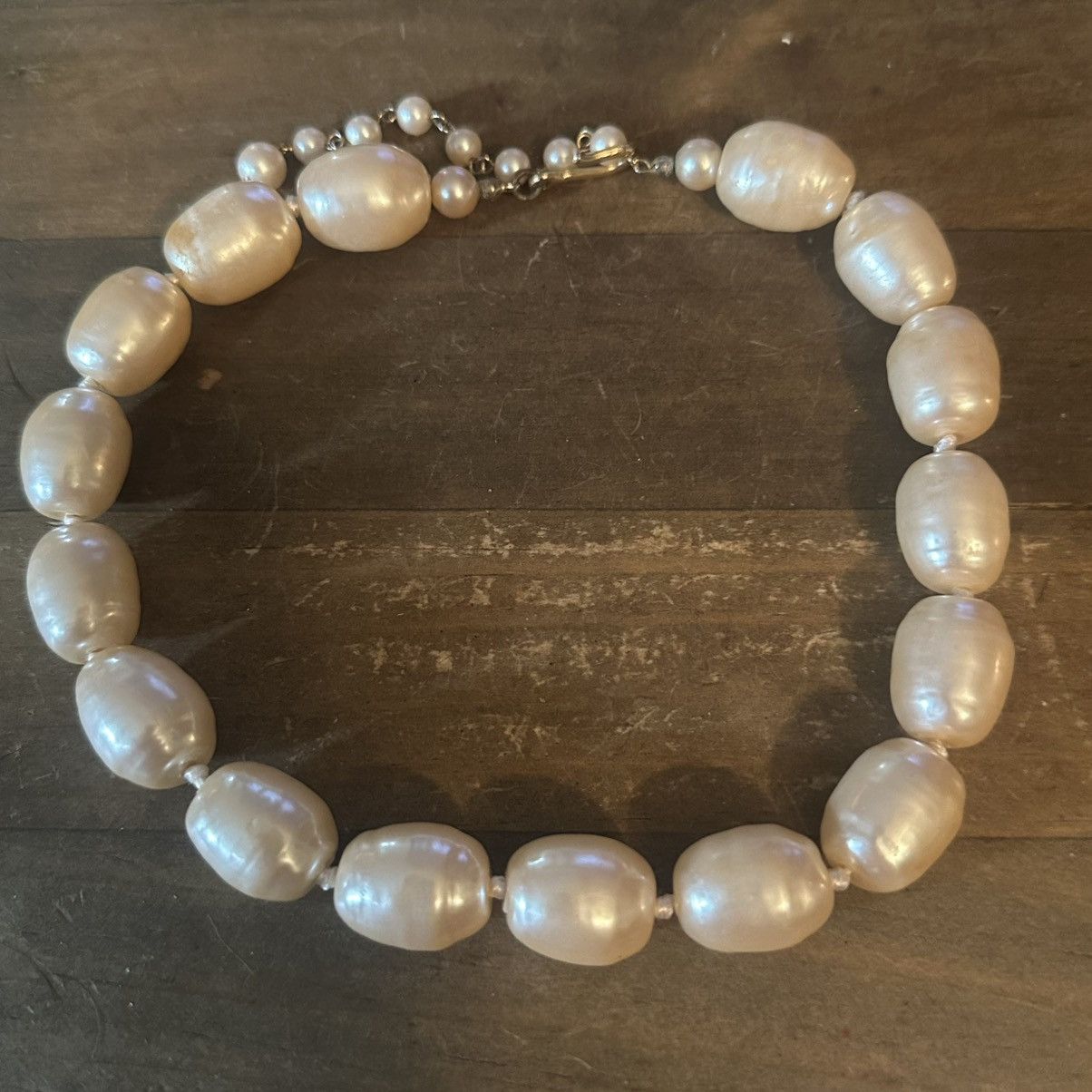 Vintage Vintage chunky faux freshwater pearl necklace Size ONE SIZE - 2 Thumbnail