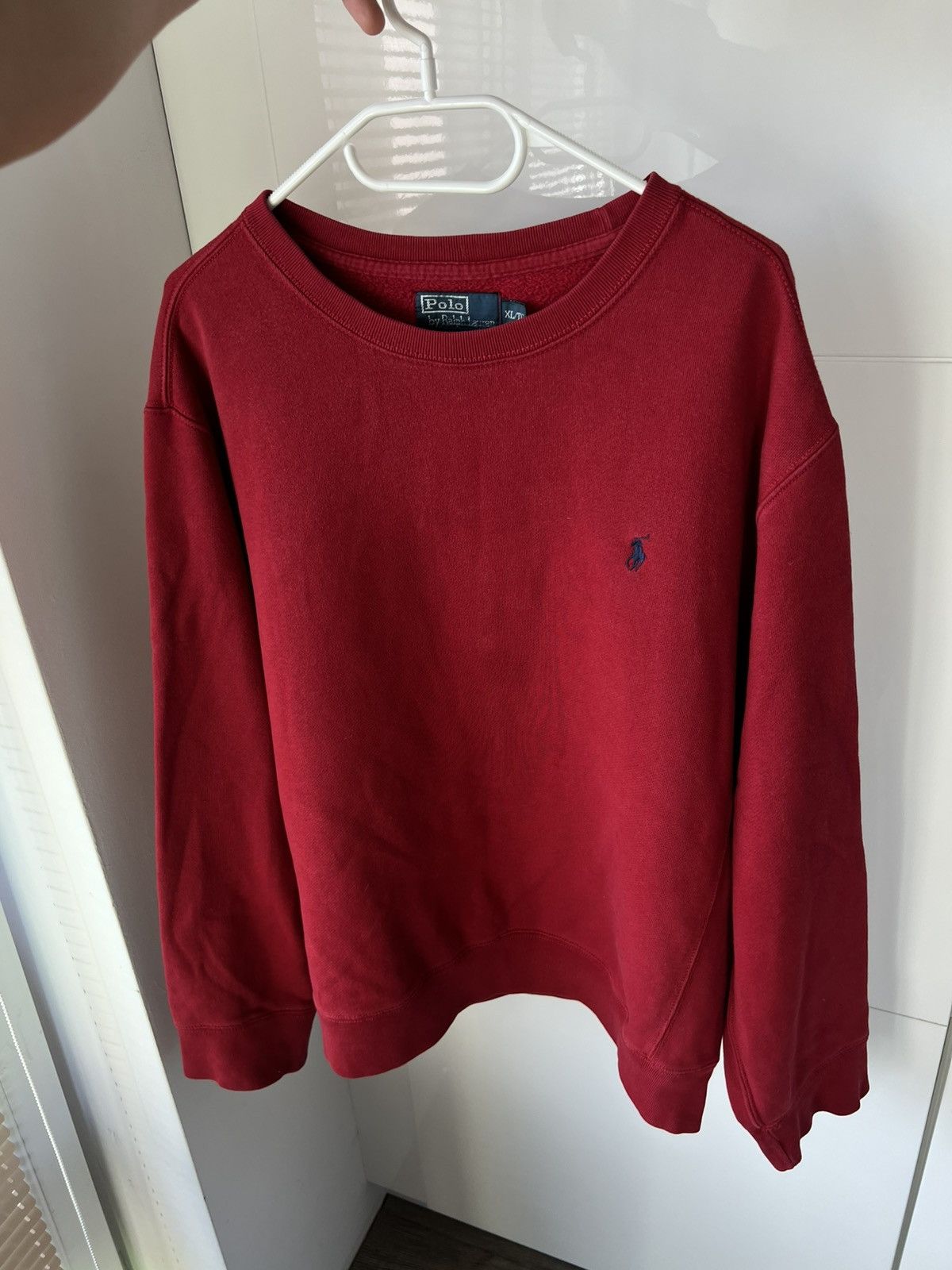 Polo Ralph Lauren Vintage Polo Ralph Lauren Red Crew Neck Y2K Drip Sweatshirt Size US XL / EU 56 / 4 - 10 Thumbnail
