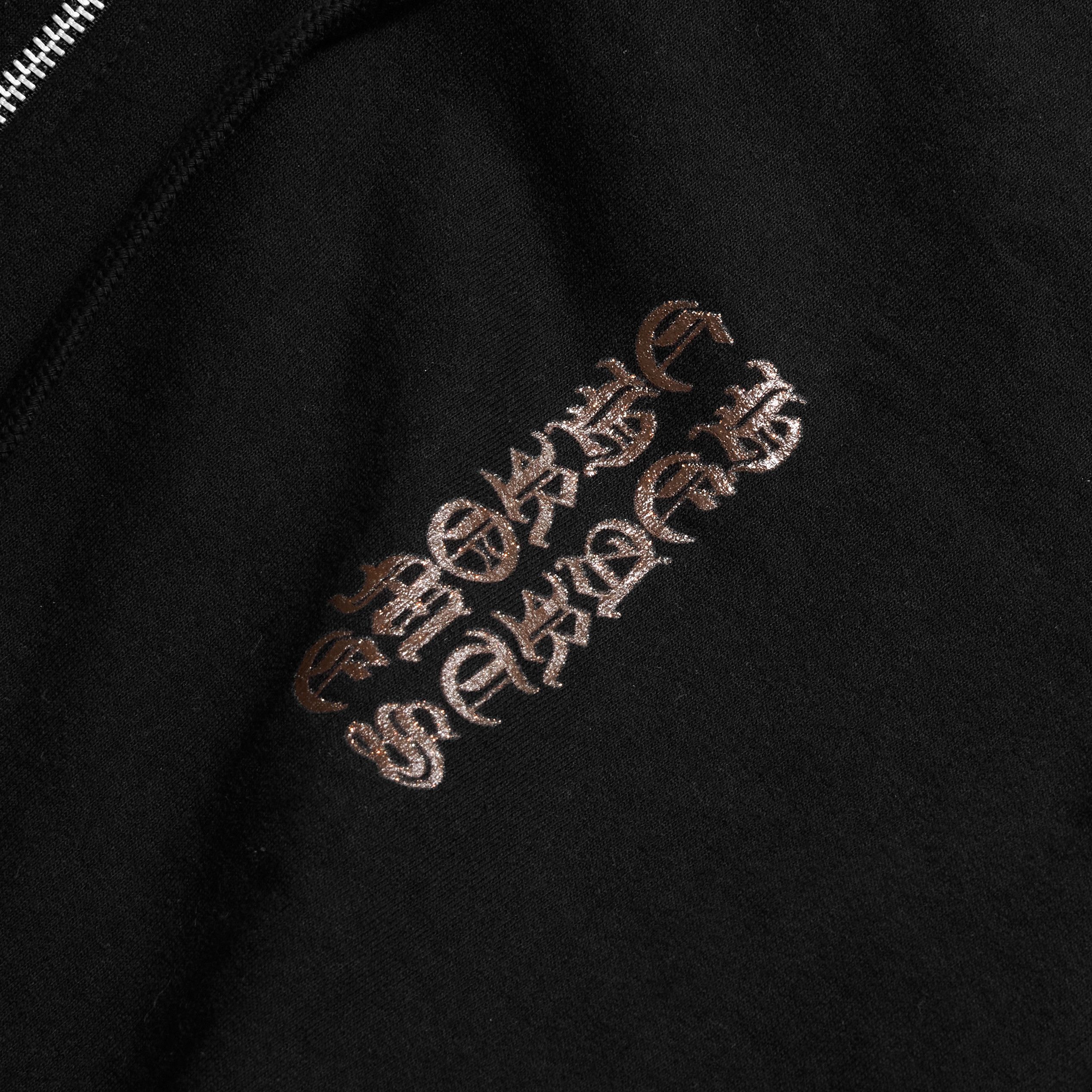 Chrome Hearts CHROME HEARTS Vertical Logo Glitter Zip Hoodie Size US M / EU 48-50 / 2 - 3 Thumbnail