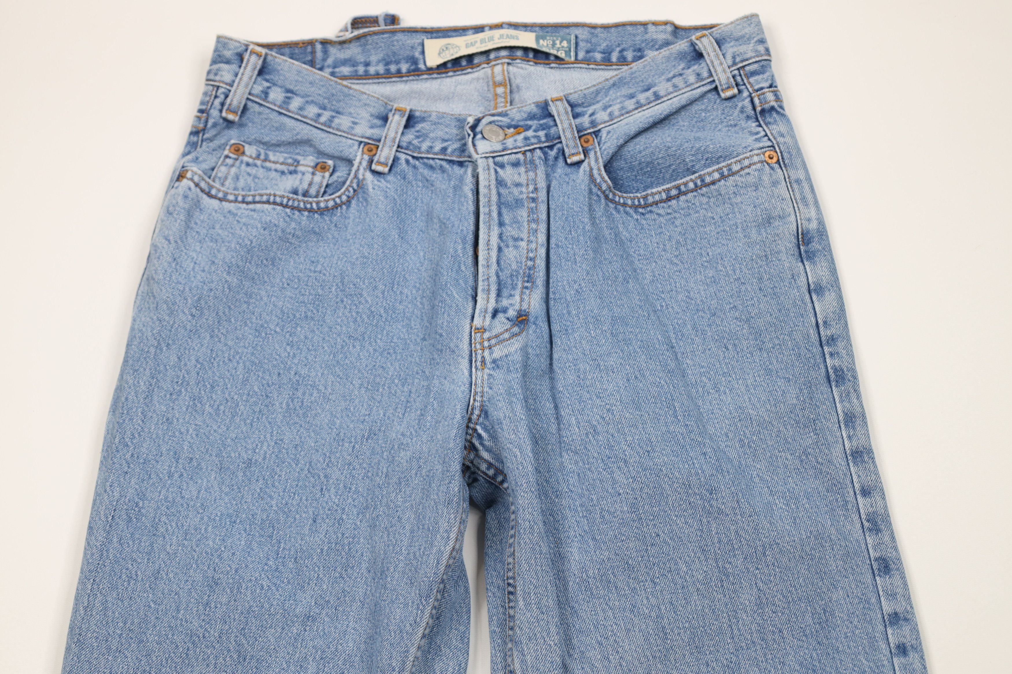 Gap Vintage 90s Gap Relaxed Straight Leg Button Fly Jeans USA Size US 33 - 2 Thumbnail