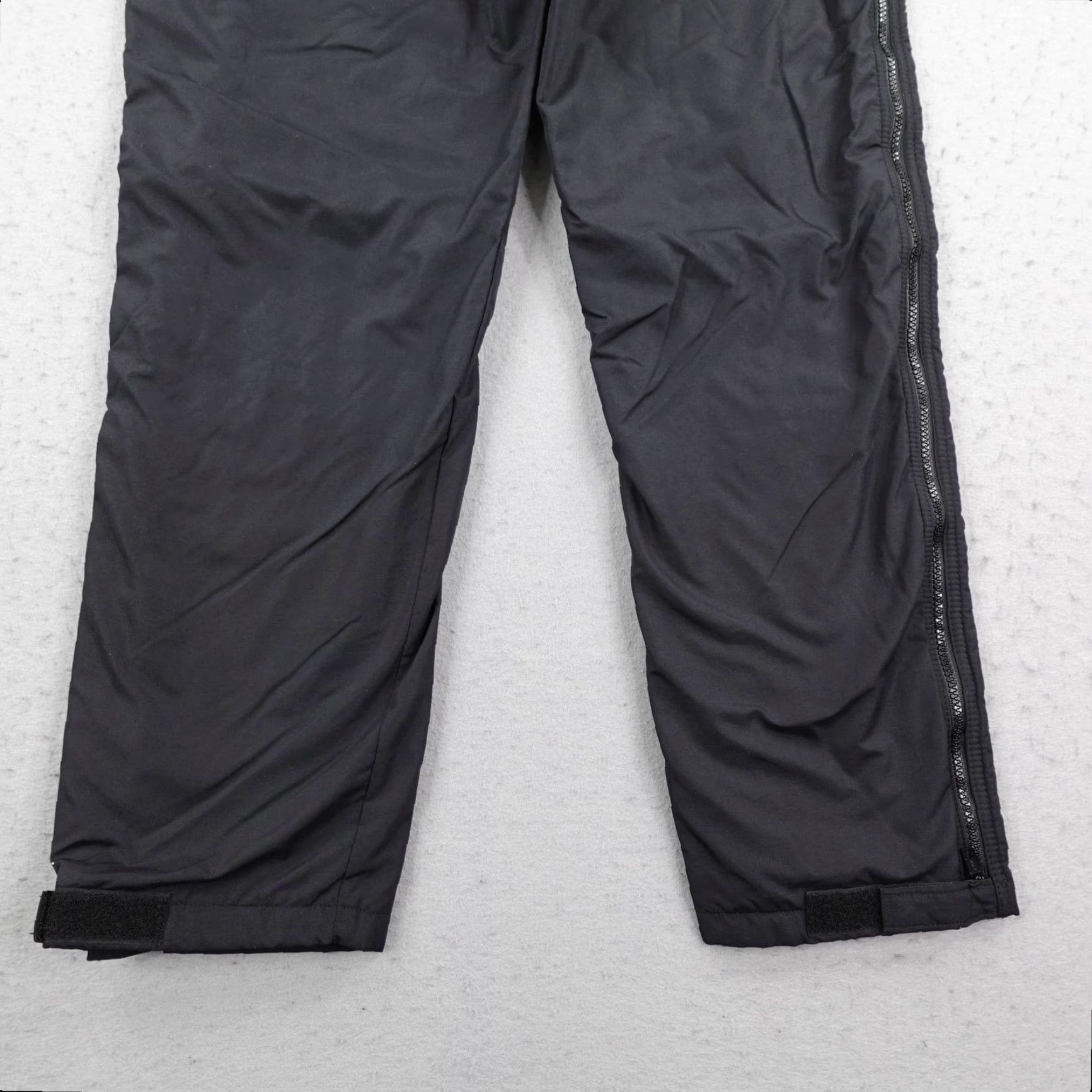 Vintage VINTAGE L.L. Bean Pants Mens M Black Thinsulate Quilted Rain Snow Side Zip Pants Mens Black 90s USA Size US 31 - 6 Thumbnail
