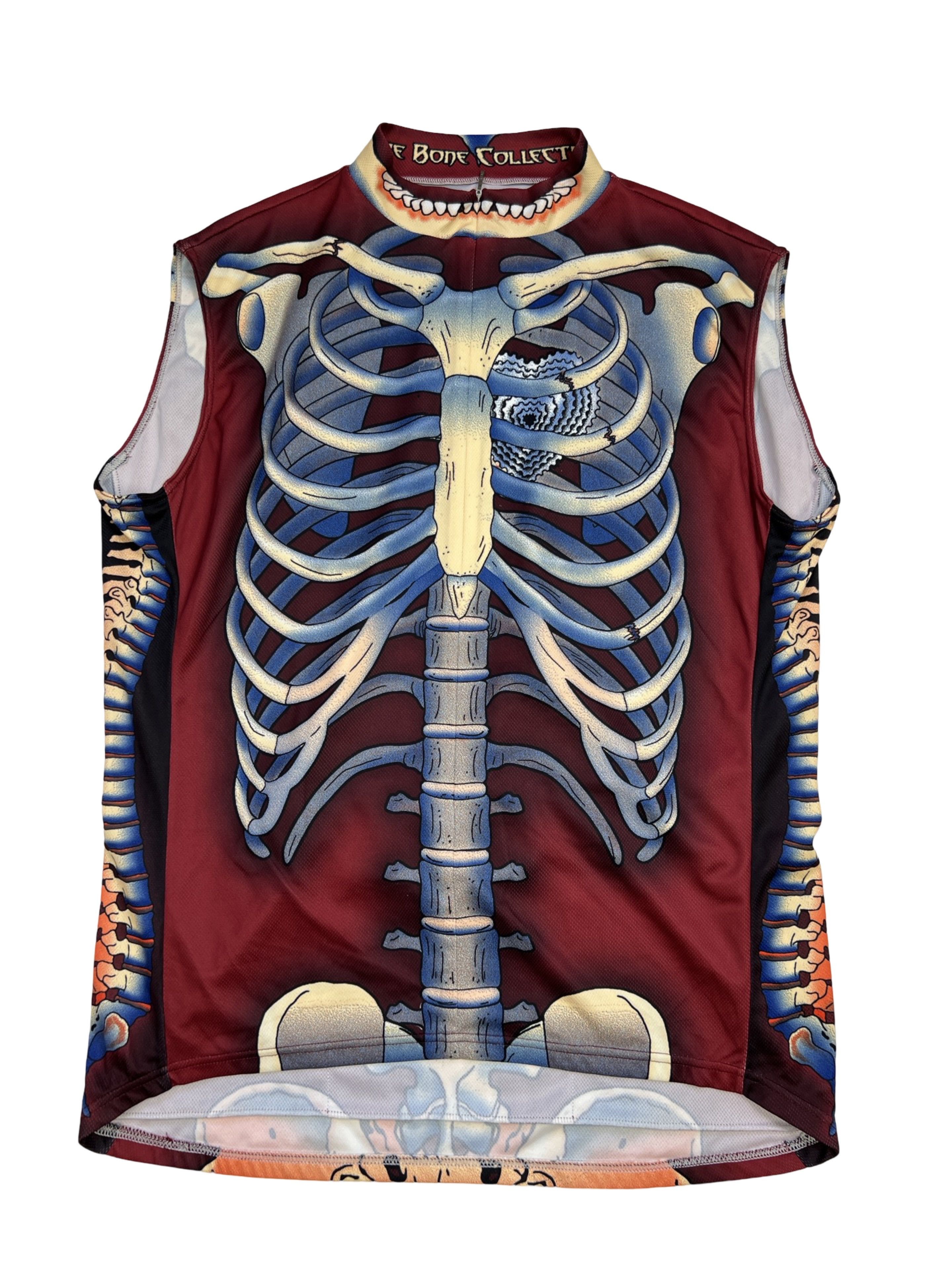 Vintage Crazy Print Cycling Jersey Primal Bone Collector Skeleton Size US XXL / EU 58 / 5 - 1 Thumbnail