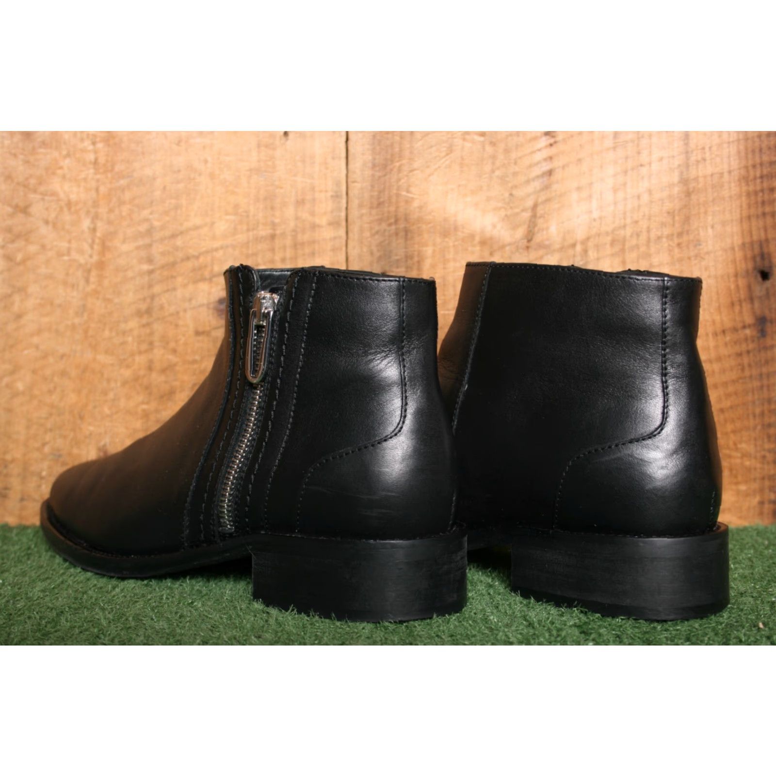 Aquatalia VINTAGE AQUATALIA Nadie Black Leather Waterproof Ankle Booties US 6.5 M Womens Bootie Shoes Per 1-1.5in Heel? Size US 7 / IT 37 - 3 Thumbnail