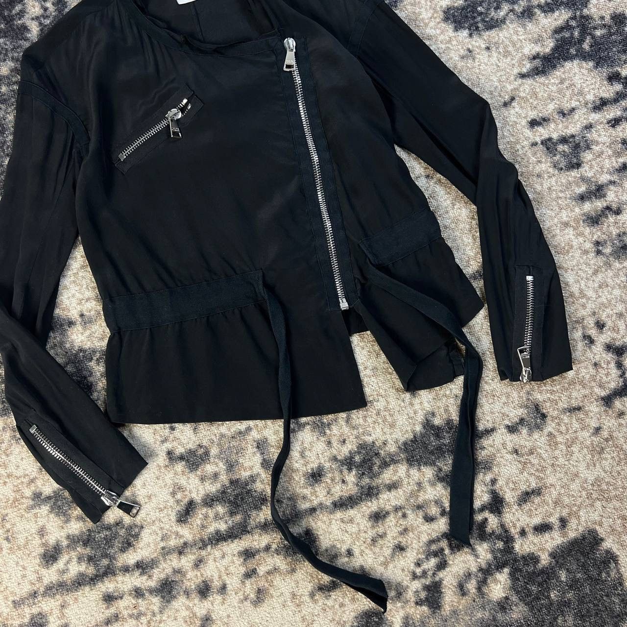 Sonia Rykiel Sonia Rykiel Luxury Side Zip Up Designer Blouse Shirt Size M / US 6-8 / IT 42-44 - 6 Thumbnail