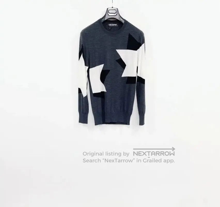 Neil Barrett Neil Barrett Gray Wool Long Sleeve Sweater . Size US M / EU 48-50 / 2 - 1 Thumbnail