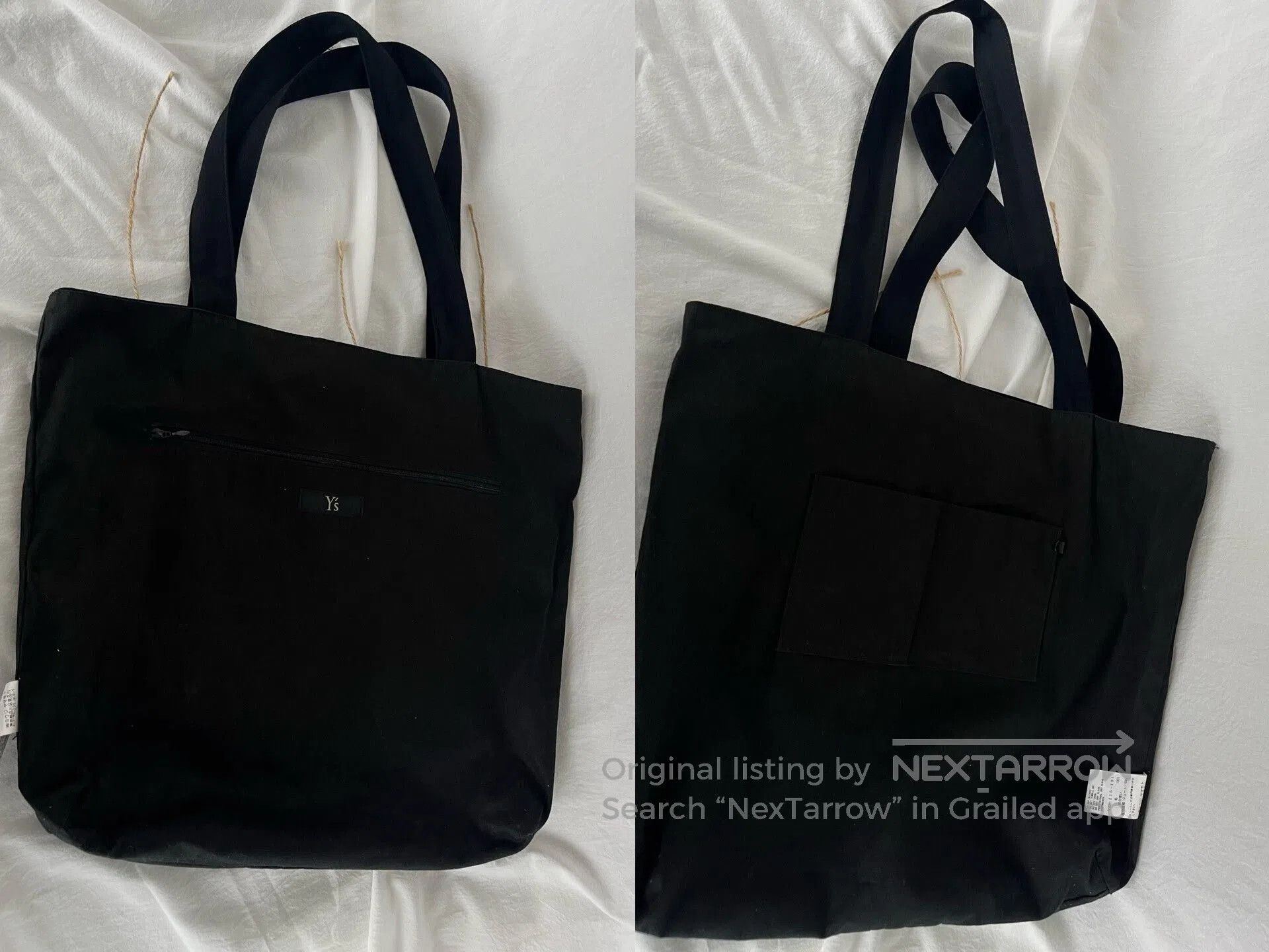 Yohji Yamamoto Y's Yohji Yamamoto Wool Tote Bag. Size ONE SIZE - 8 Thumbnail