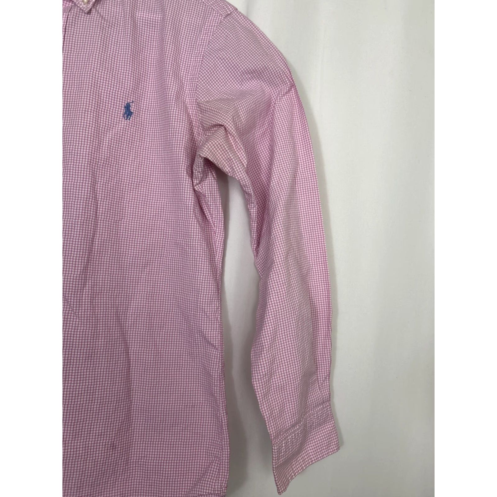 Ralph Lauren Ralph Lauren Mens Button-Down Shirt Long Sleeve 15 Pink White Stripe Size US M / EU 48-50 / 2 - 4 Thumbnail