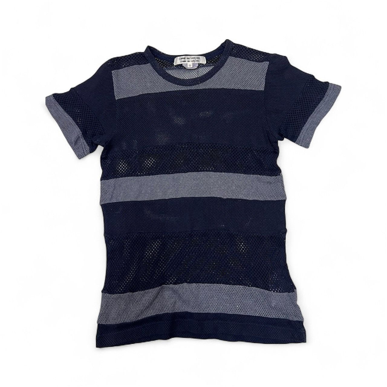 Comme des Garcons COMME DES GARCONS see-through stripe tee Size US S / EU 44-46 / 1 - 1 Thumbnail