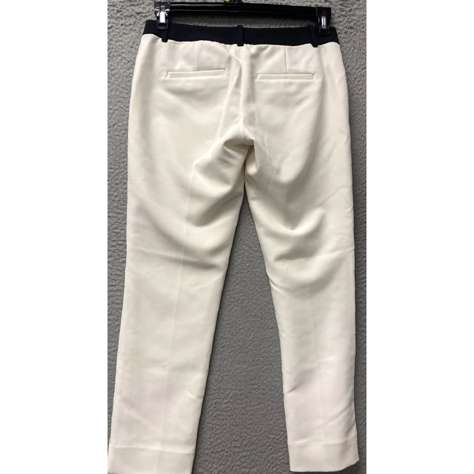 Vintage Scandal Pants Womens Size 2 Tan Crop Slim Leg Trouser Flat Front/ 113-10 Size 30" / US 8 / IT 44 - 6 Thumbnail