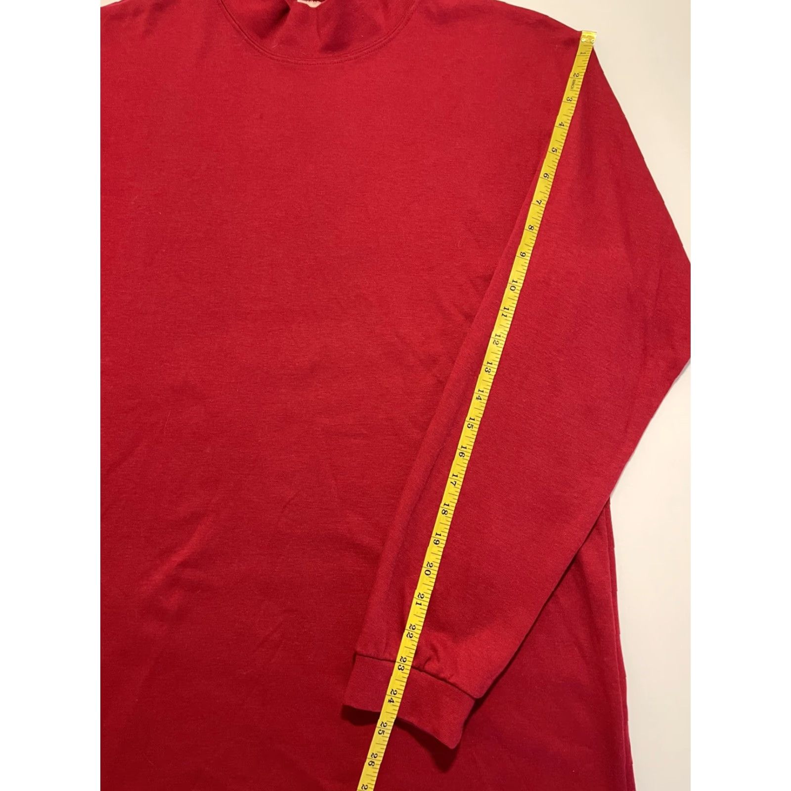 Vintage VINTAGE L.L. Bean Outdoor Shirt Mens Long Sleeve Mock Neck Pullover L Red 90s USA Size US L / EU 52-54 / 3 - 7 Thumbnail