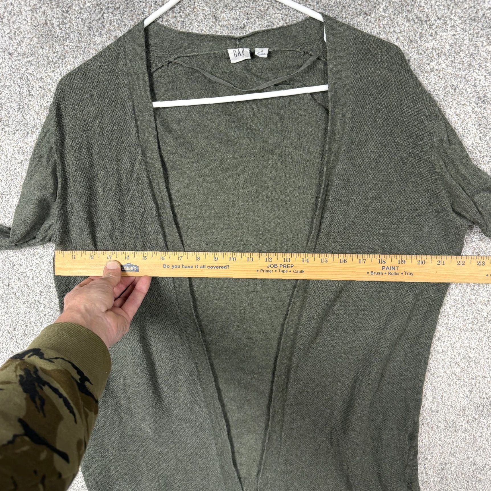 Gap Gap Cardigan Sweater M Green Open Front Knit Preppy Bohemian Lagenlook Casual Womens Regular Open Front Knit Sweater Size M / US 6-8 / IT 42-44 - 4 Thumbnail