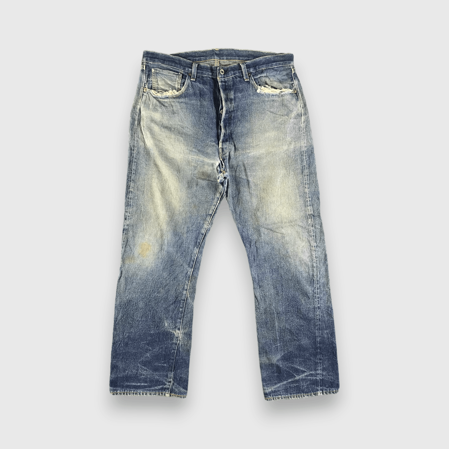 Vintage Blue Wash Levis 501 Jeans-J3732