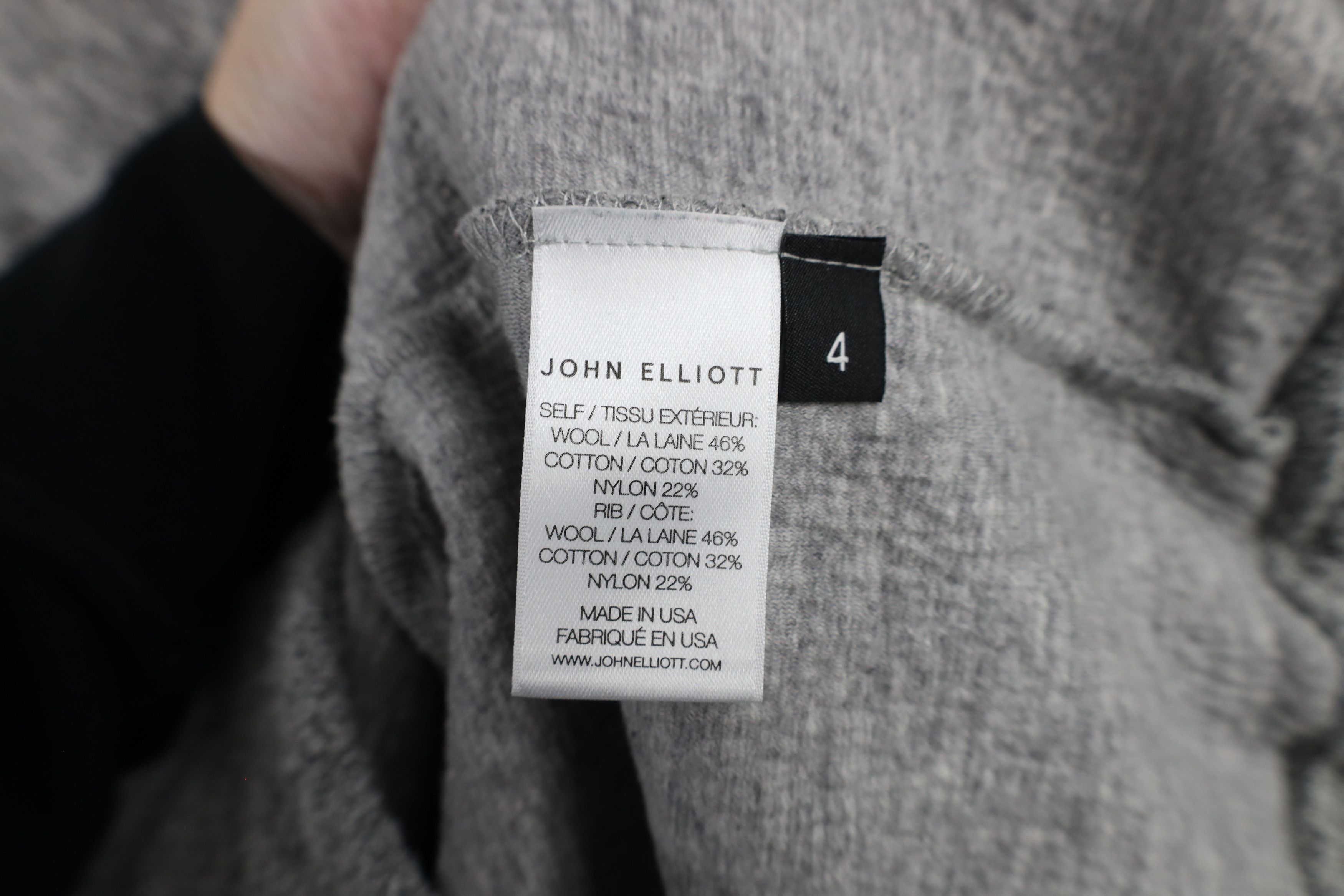 John Elliott John Elliott Wool Blend Textured Knit Hoodie Sweatshirt Size US XL / EU 56 / 4 - 7 Thumbnail