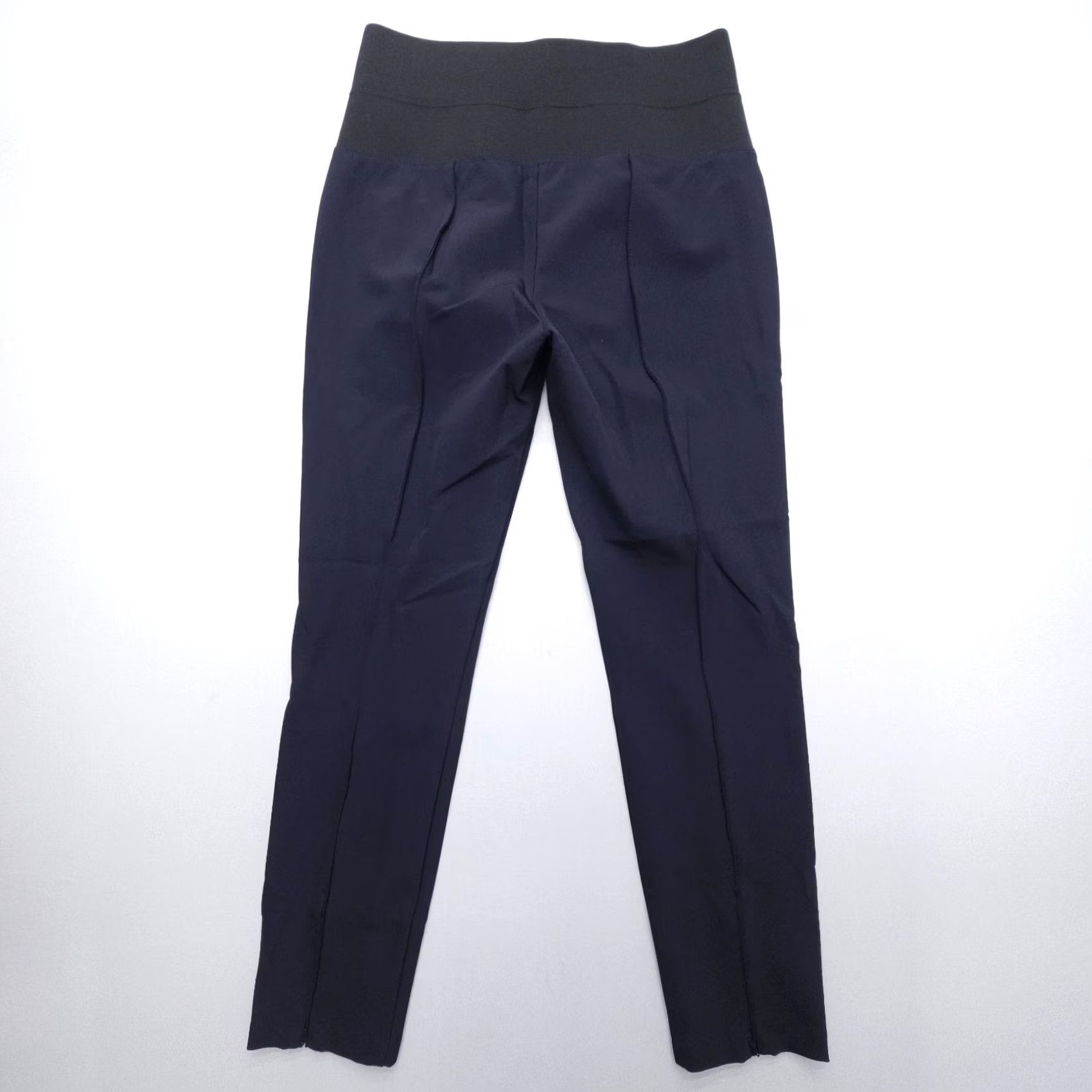 Vintage Lafayette 148 New York Gramercy Pants Medium Navy Stretch Fabric Career Women Size 32" / US 10 / IT 46 - 2 Thumbnail
