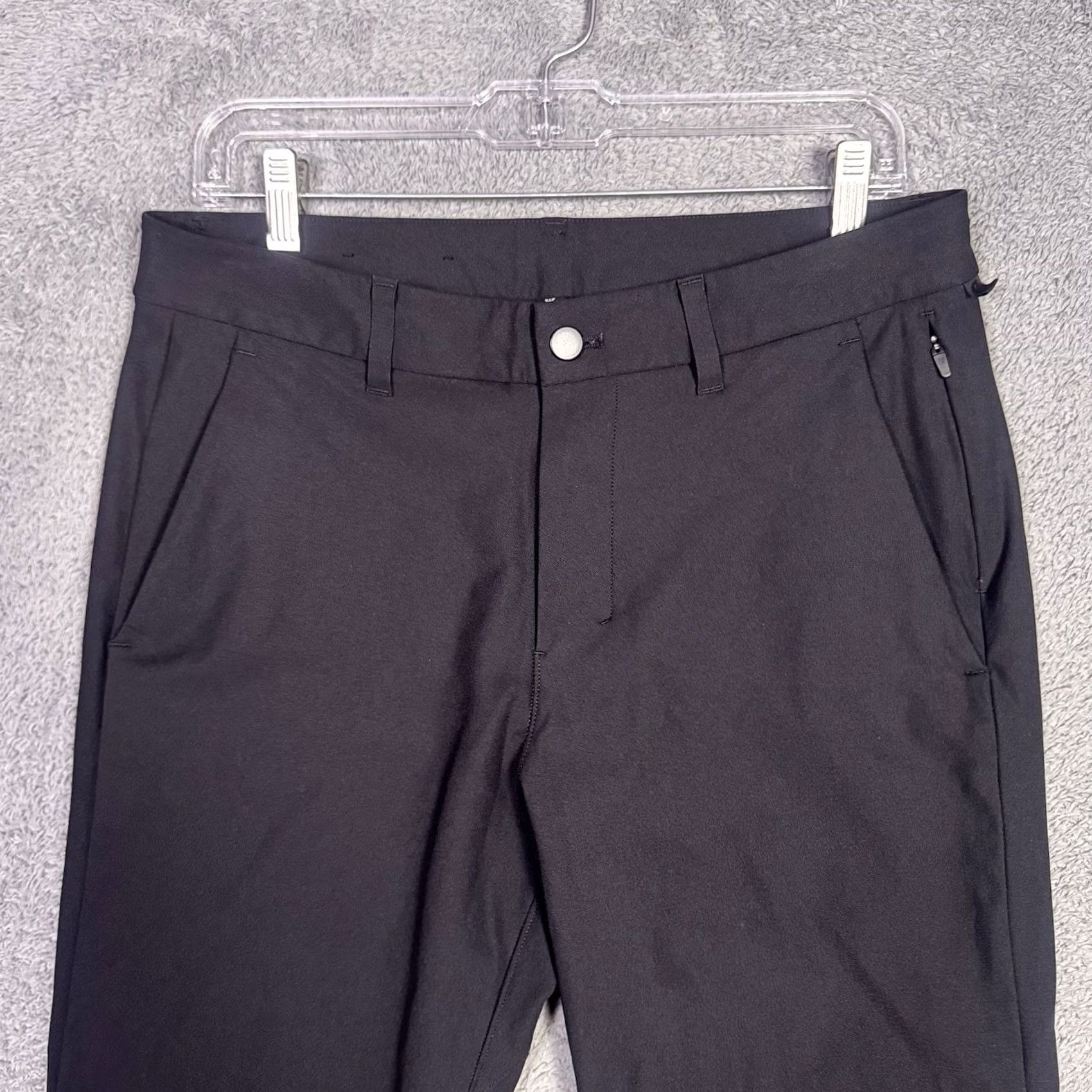 Lululemon Lululemon ABC Pant Mens Slim 32x27 Warpstreme Tech Chino 5-Pocket Logo Black All Seasons Modern Fit Mens Size US 31 - 3 Thumbnail