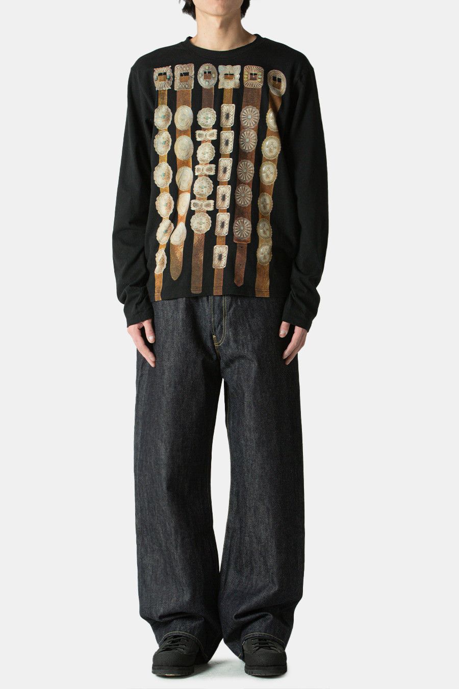 Kapital KAPITAL 20/- Jersey crew long sleeve Tee curtain concho pt L Size US L / EU 52-54 / 3 - 13 Thumbnail