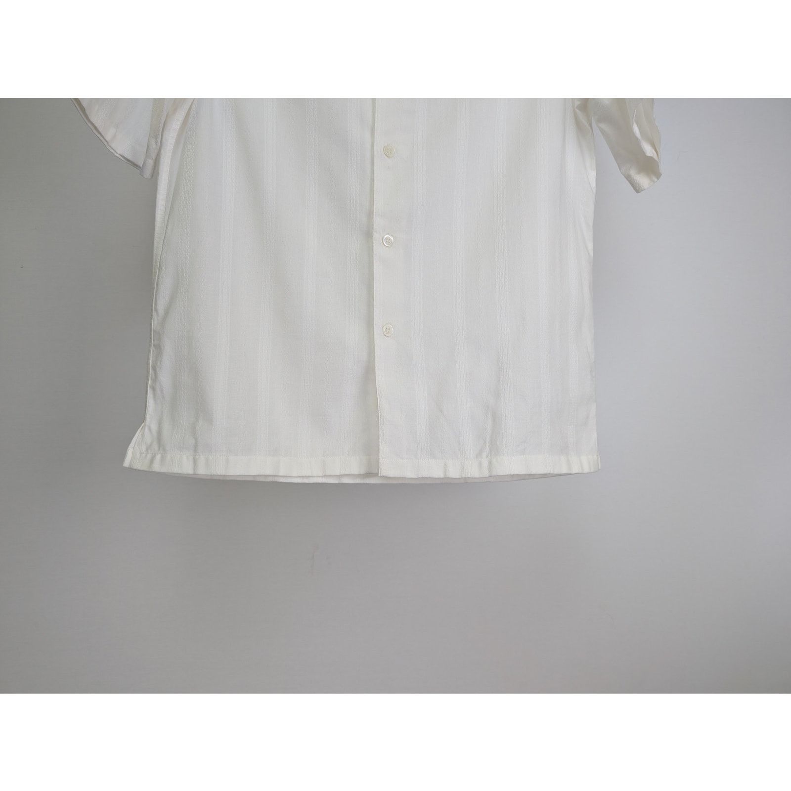 Brunello Cucinelli o1rshd1 Half Sleeve Button up Shirt in White Size US S / EU 44-46 / 1 - 6 Thumbnail