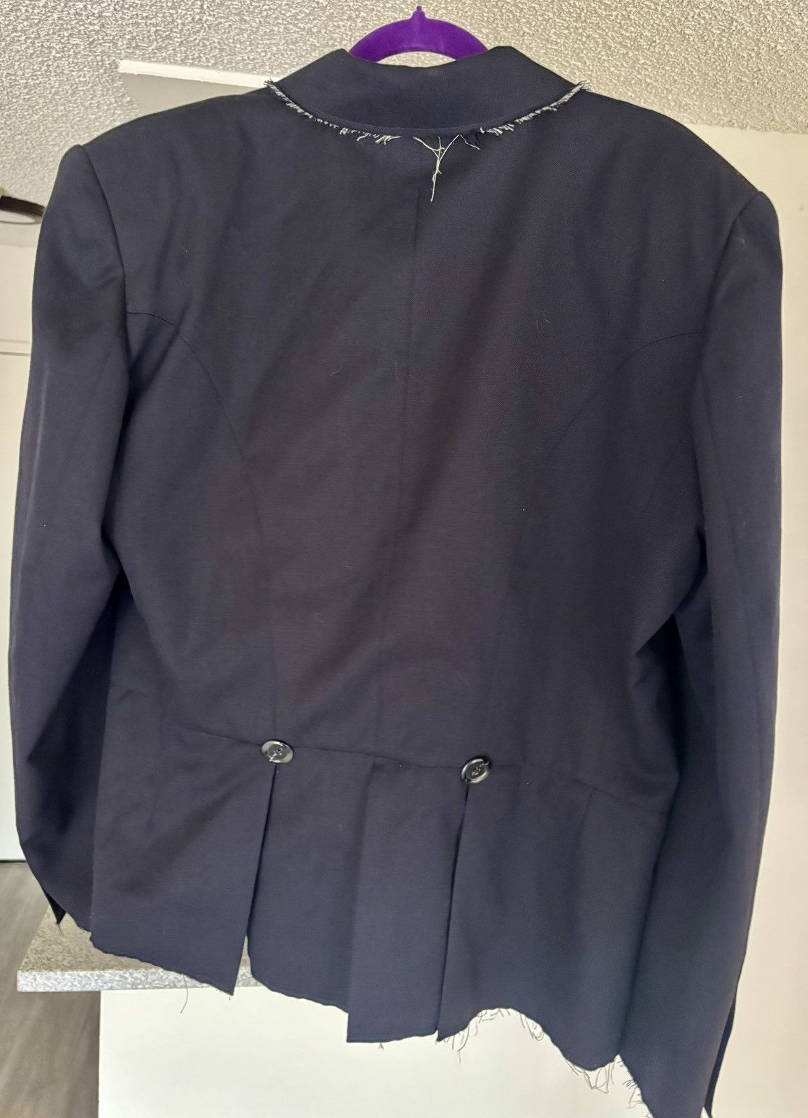 Vaquera Vaquera Distressed Blazer Size L / US 10 / IT 46 - 2 Thumbnail