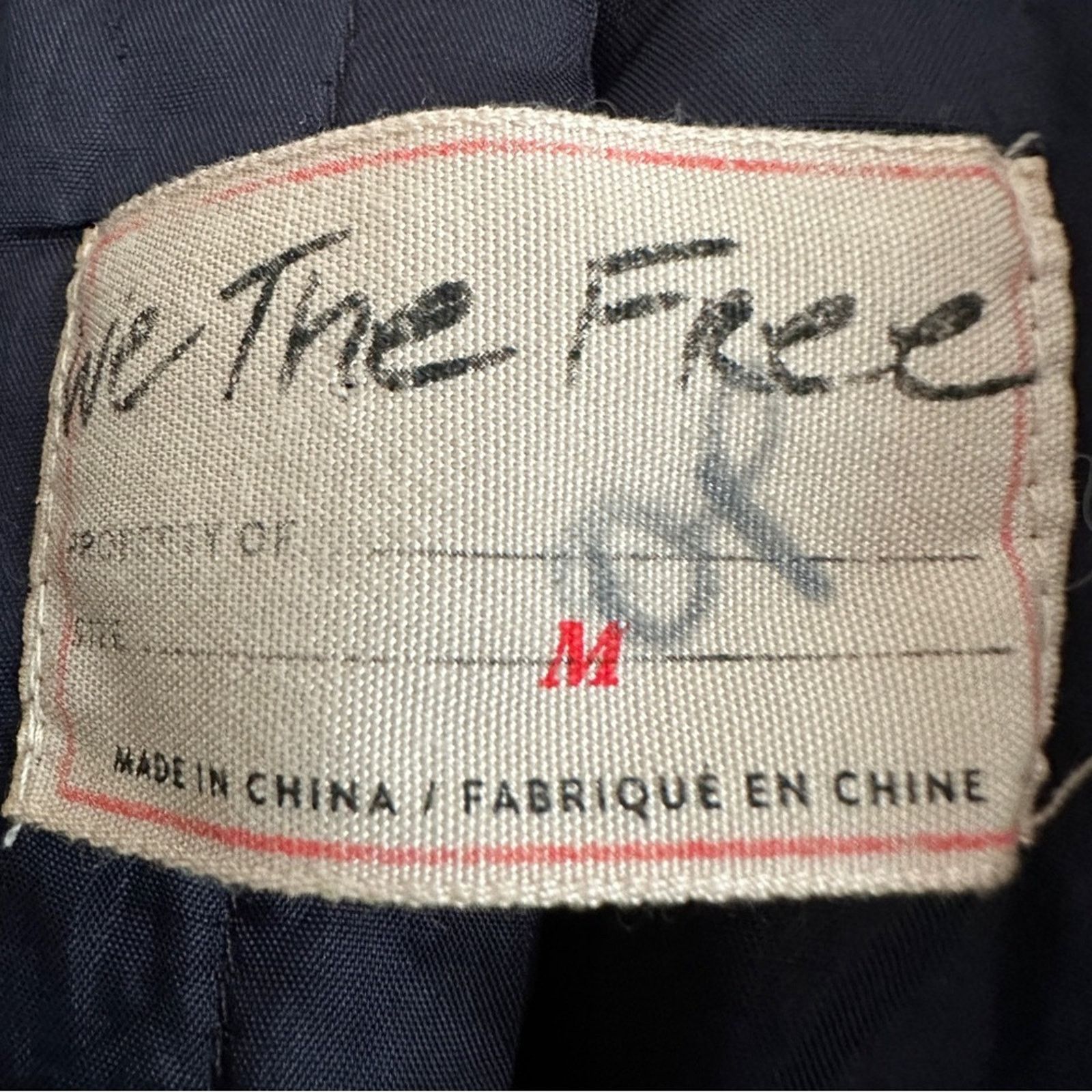 Free People FREE PEOPLE On My Mind Winter Oversize Bomber Jacket Navy M Size M / US 6-8 / IT 42-44 - 14 Thumbnail