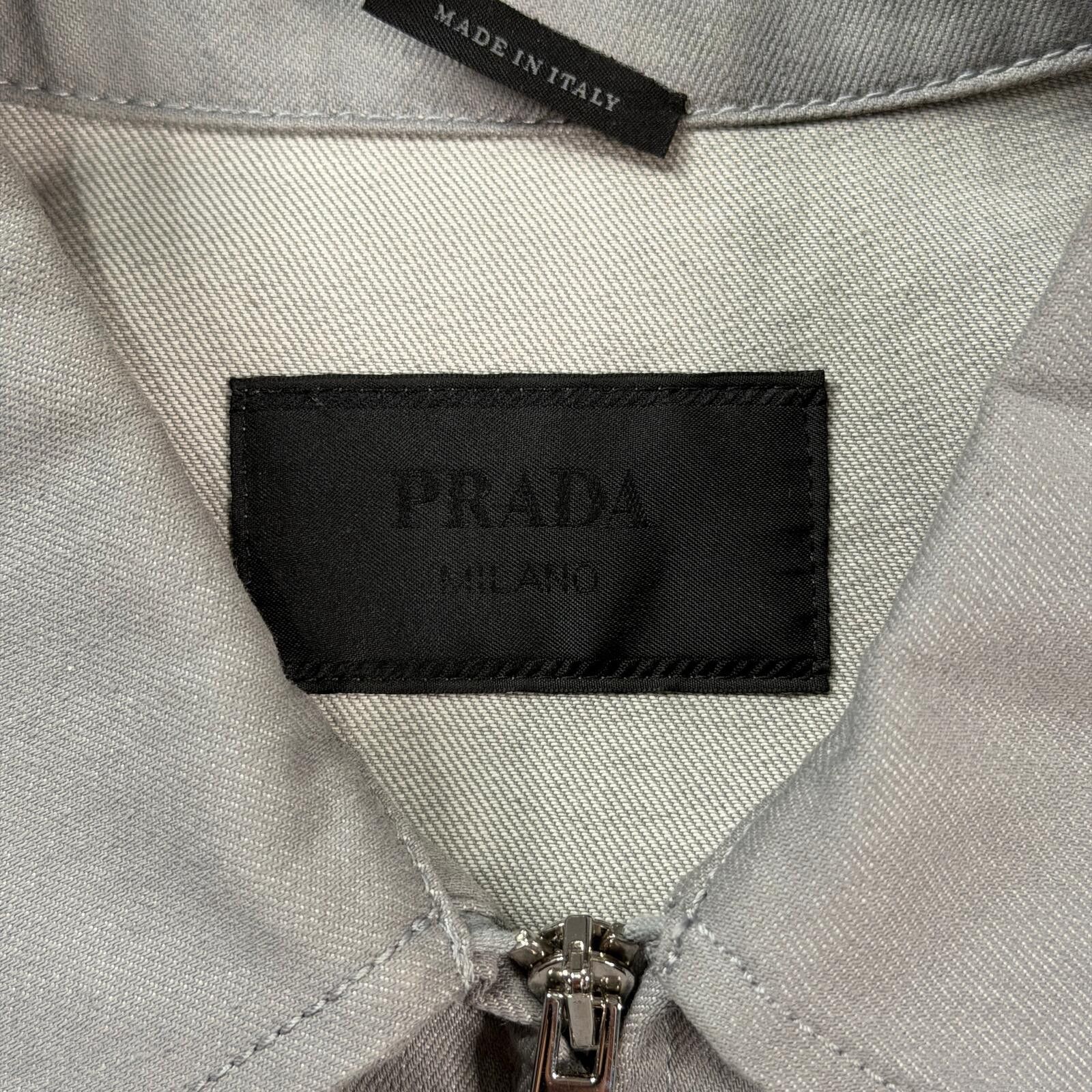 Prada Prada Denim Blouson Jacket Size US L / EU 52-54 / 3 - 9 Thumbnail