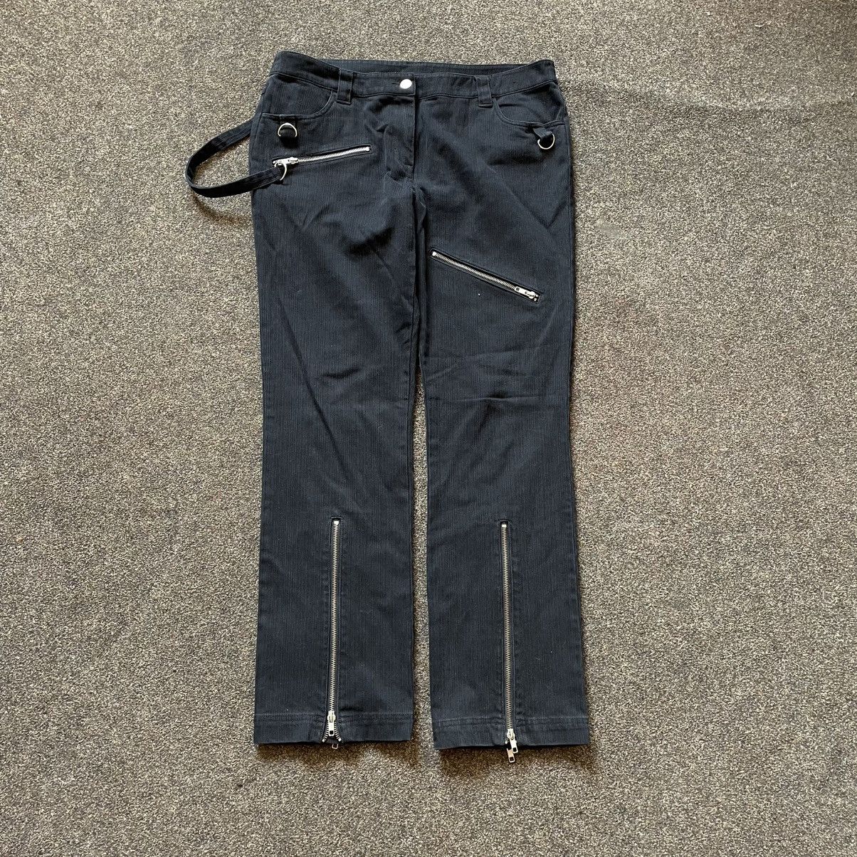 Vintage Y2K Baggy Cargo Pants Multi Pocket Distressed Streetwear Size 32" / US 10 / IT 46 - 1 Thumbnail