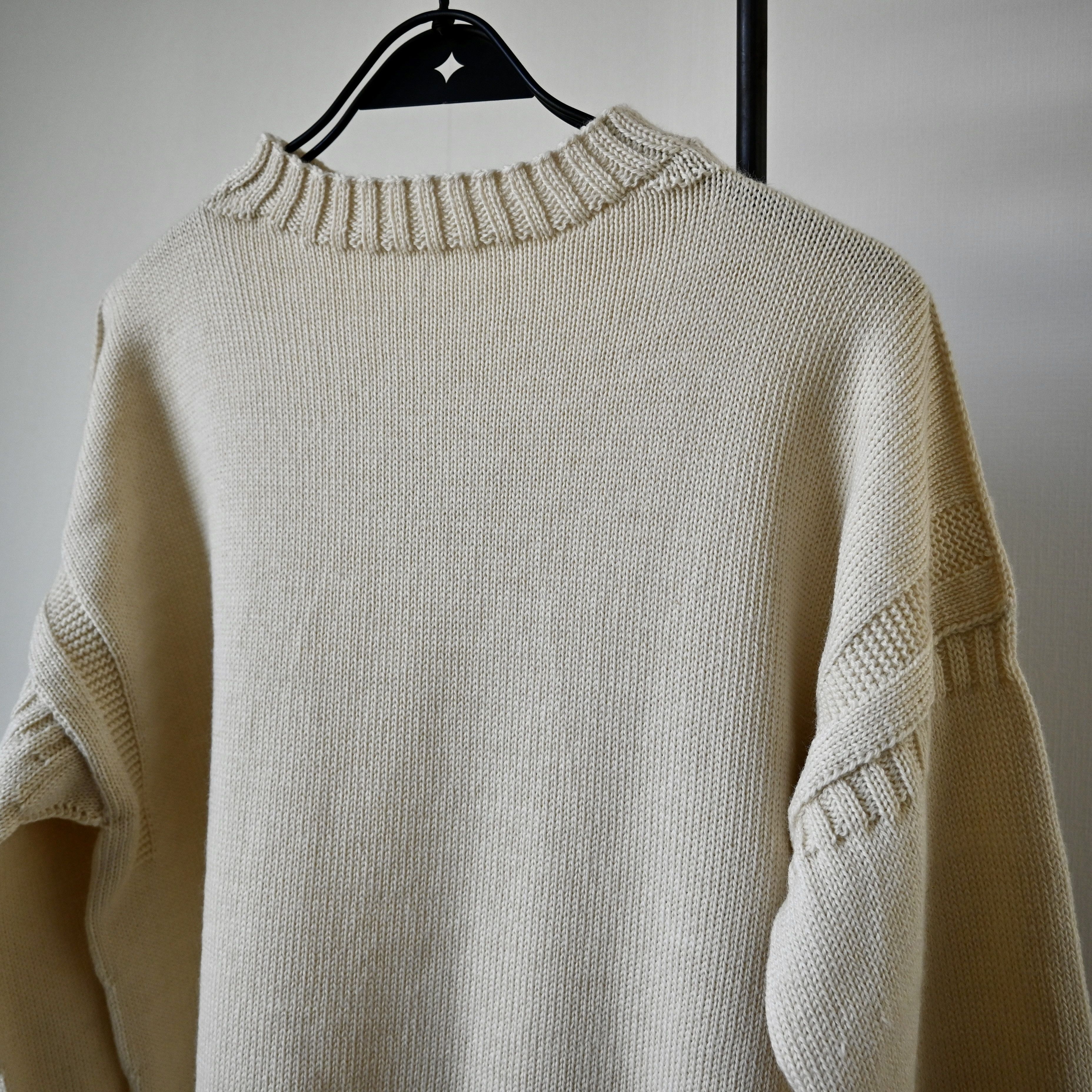 Other UNUSED, Guernsey Woollens traditional jumper, cream Size US XL / EU 56 / 4 - 3 Thumbnail