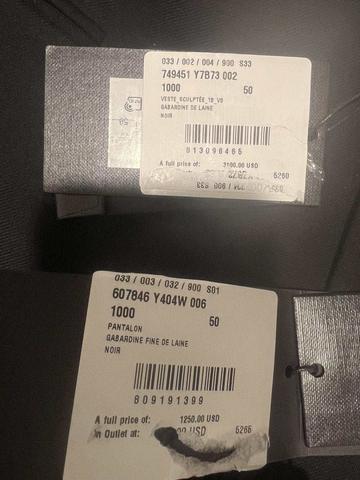 Saint Laurent Paris Saint Laurent mens suit. 50/40. $4400 Size 40R - 5 Thumbnail