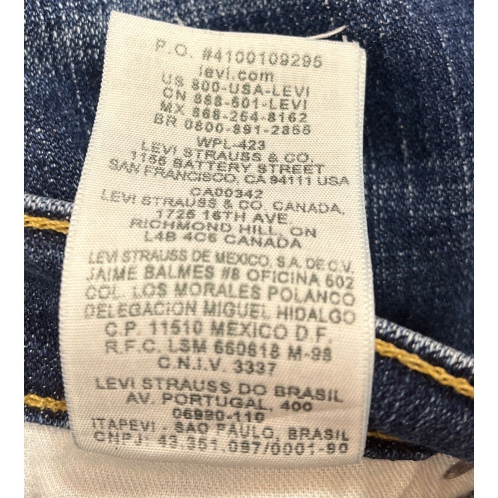 Levi's Y2K Levis 515 Jeans Sz 16 Boot Cut Blue Denim Cotton Women Size 38" / US 16 / IT 52 - 5 Thumbnail