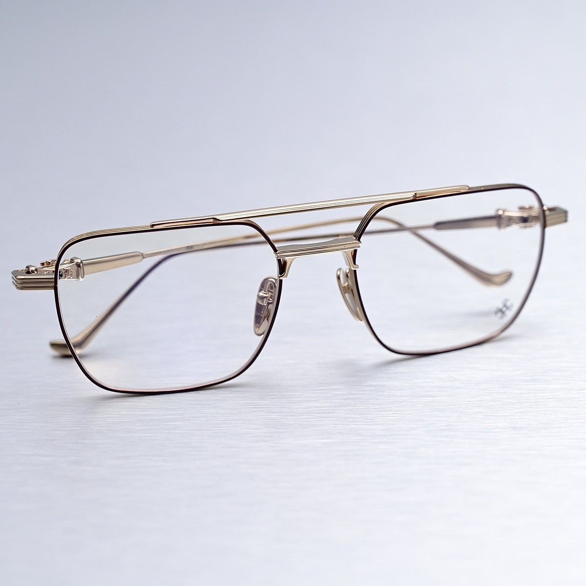 Chrome Hearts CHROME HEARTS MAGNUM II BORDELLO GOLD PLATED GLASSES Size ONE SIZE - 8 Thumbnail