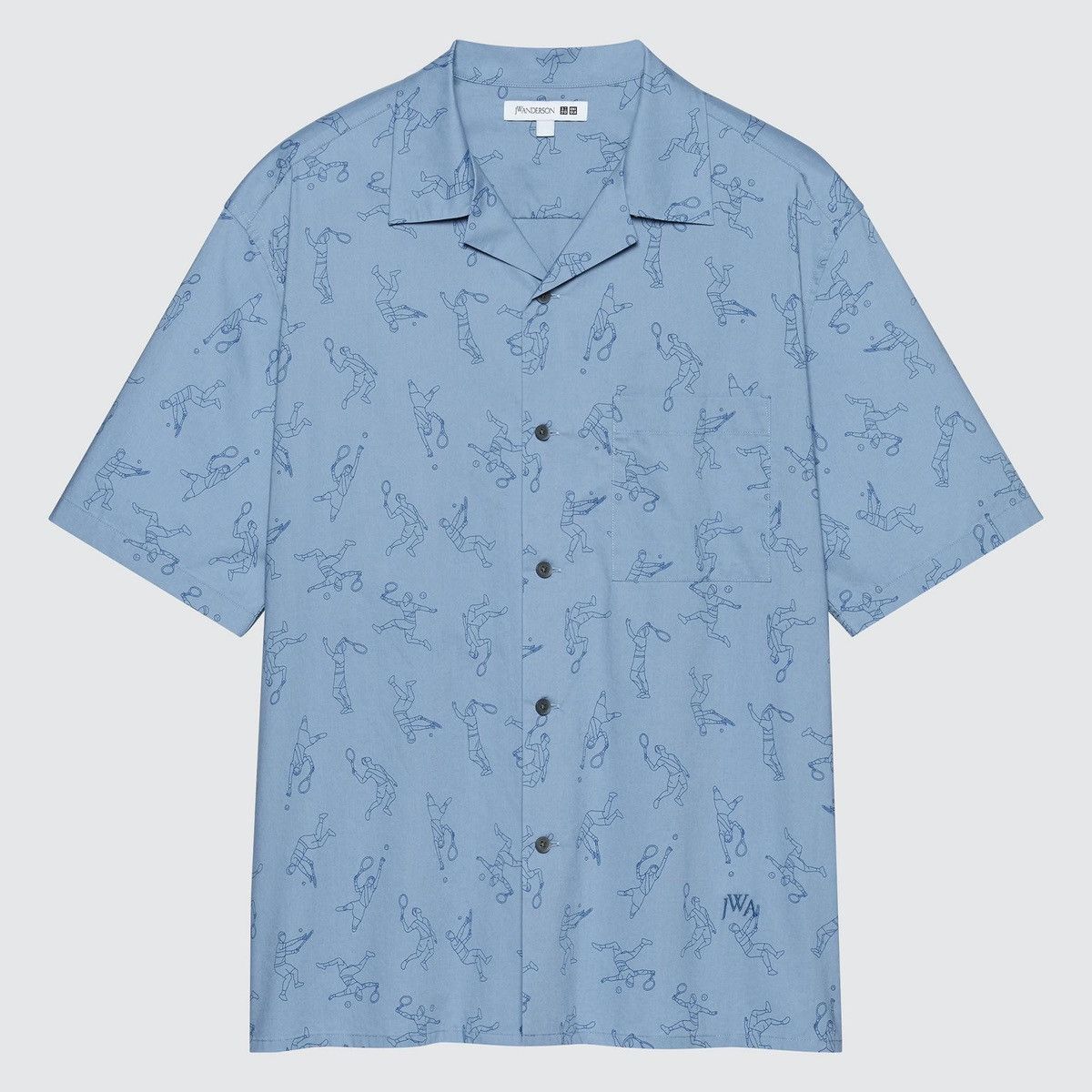 JW Anderson × Uniqlo J.W.Anderson Uniqlo Printed Open Collar Short Sleeve Shirt Size US XL / EU 56 / 4 - 1 Thumbnail