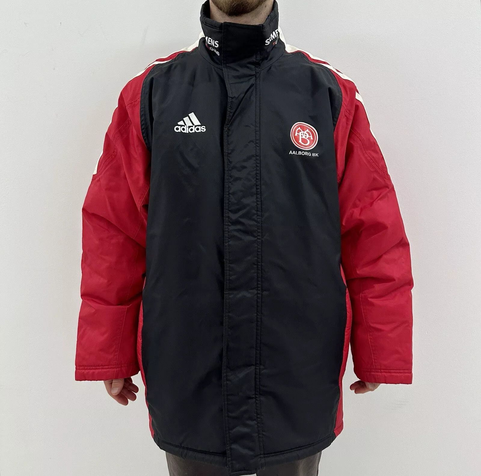 Adidas Vintage 2000s Bk Aalborg Training Jacket Men Soccer Size US M / EU 48-50 / 2 - 1 Thumbnail