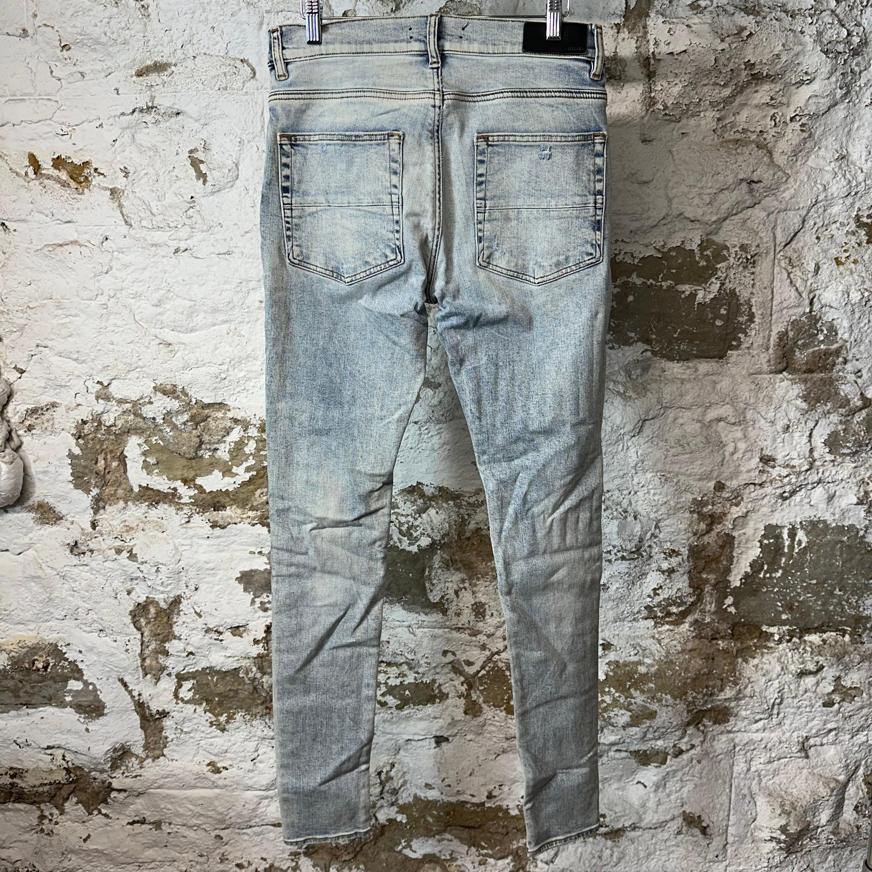 Amiri Amiri Plain Washed Blue Denim Jeans Sz 31 Size US 31 - 2 Thumbnail