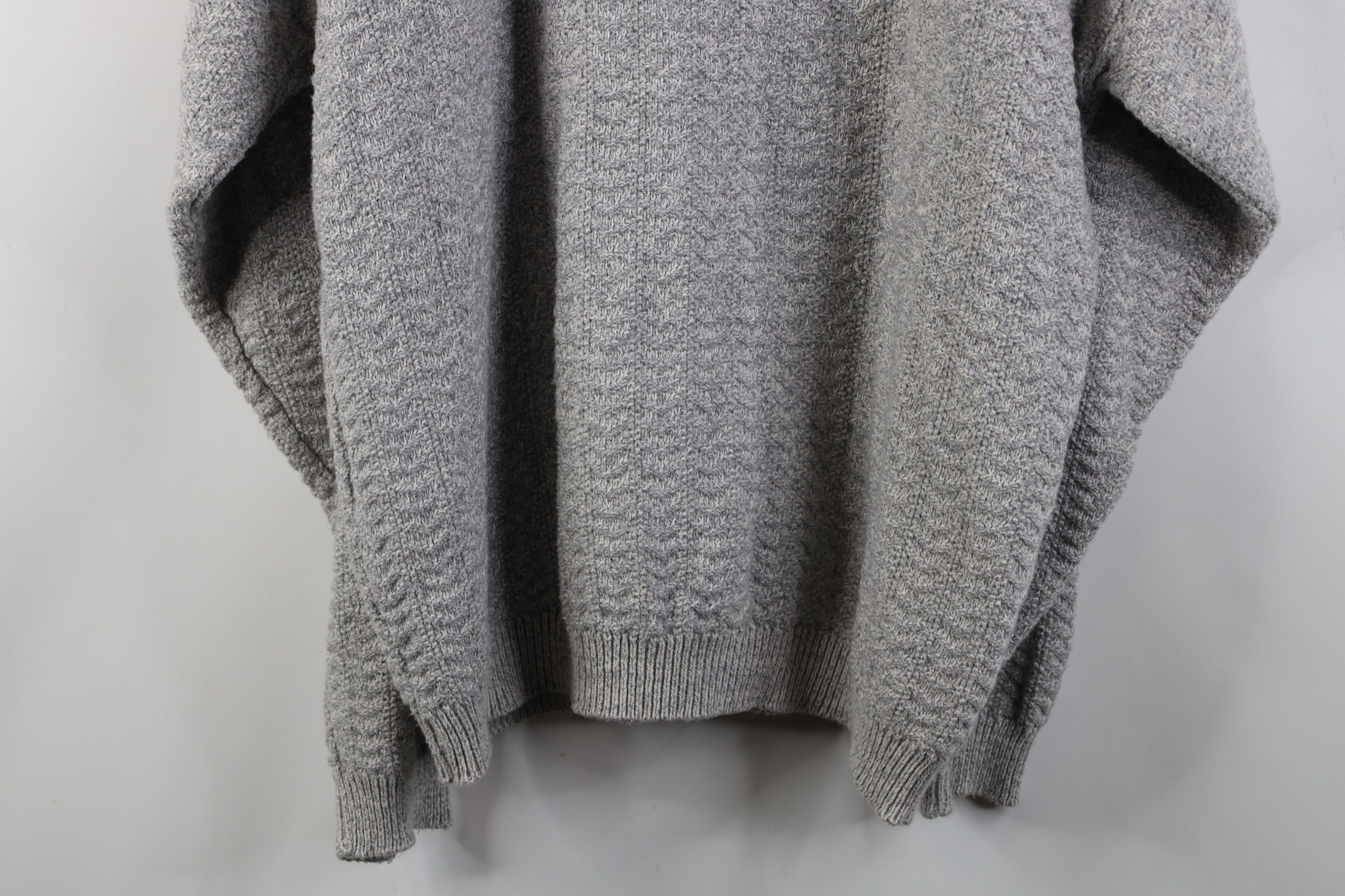 Vintage Vintage 90s Streetwear Cotton Knit Cardigan Sweater Gray USA Size US L / EU 52-54 / 3 - 10 Thumbnail