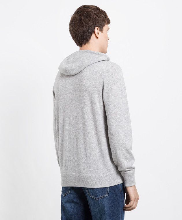 Brunello Cucinelli o1w1db10924 Sweatshirt in Light Grey Size US XL / EU 56 / 4 - 2 Thumbnail