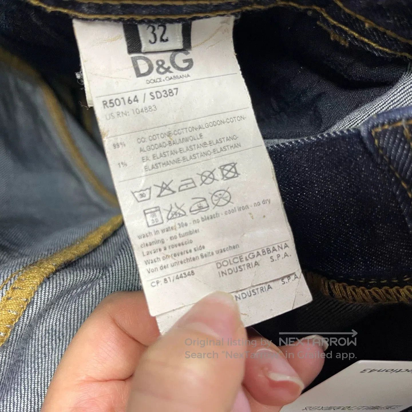 Dolce & Gabbana Dolce&Gabbana Dark Blue Straight Jeans. Size US 32 / EU 48 - 3 Thumbnail